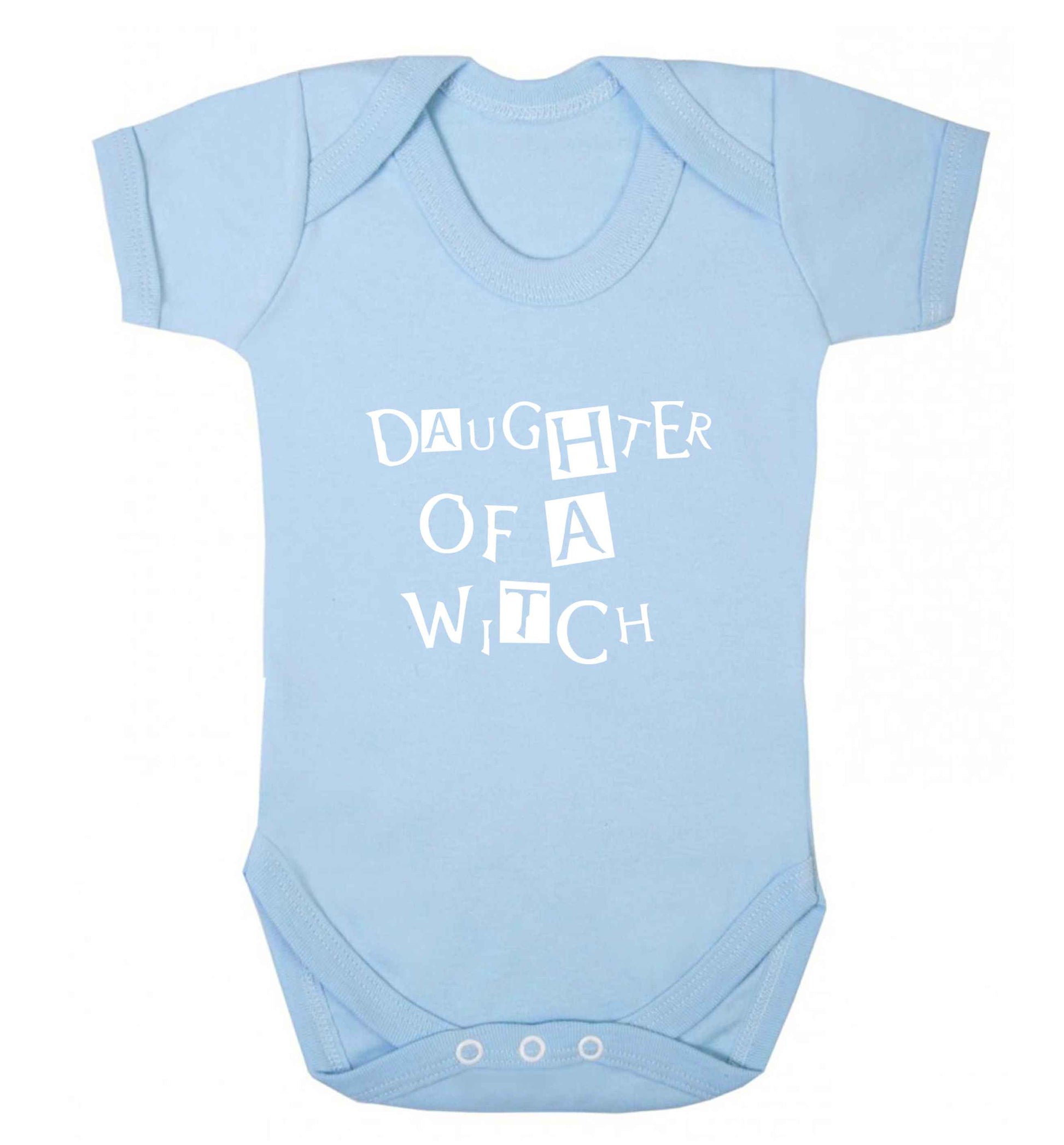 Daughter of a witch baby vest pale blue 18-24 months