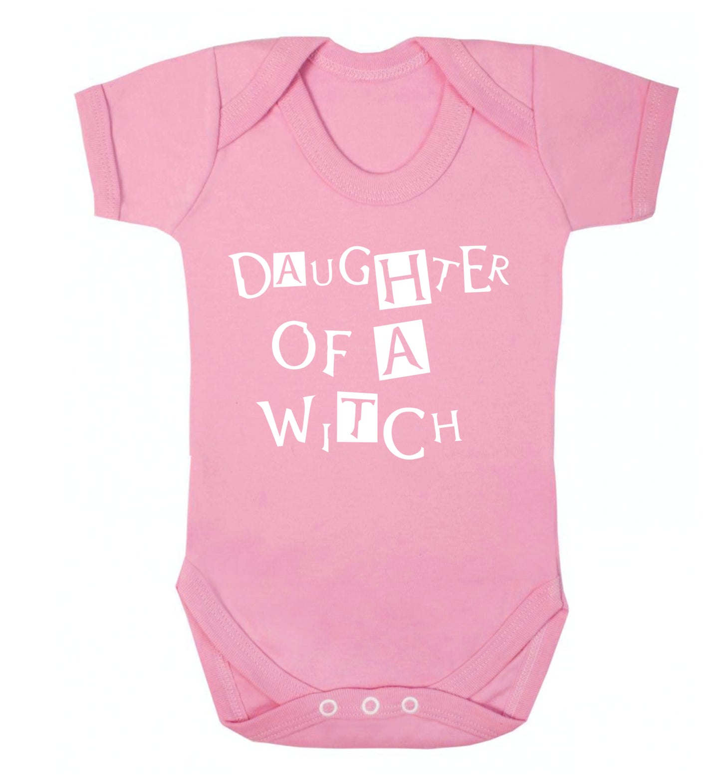 Daughter of a witch Baby Vest pale pink 18-24 months