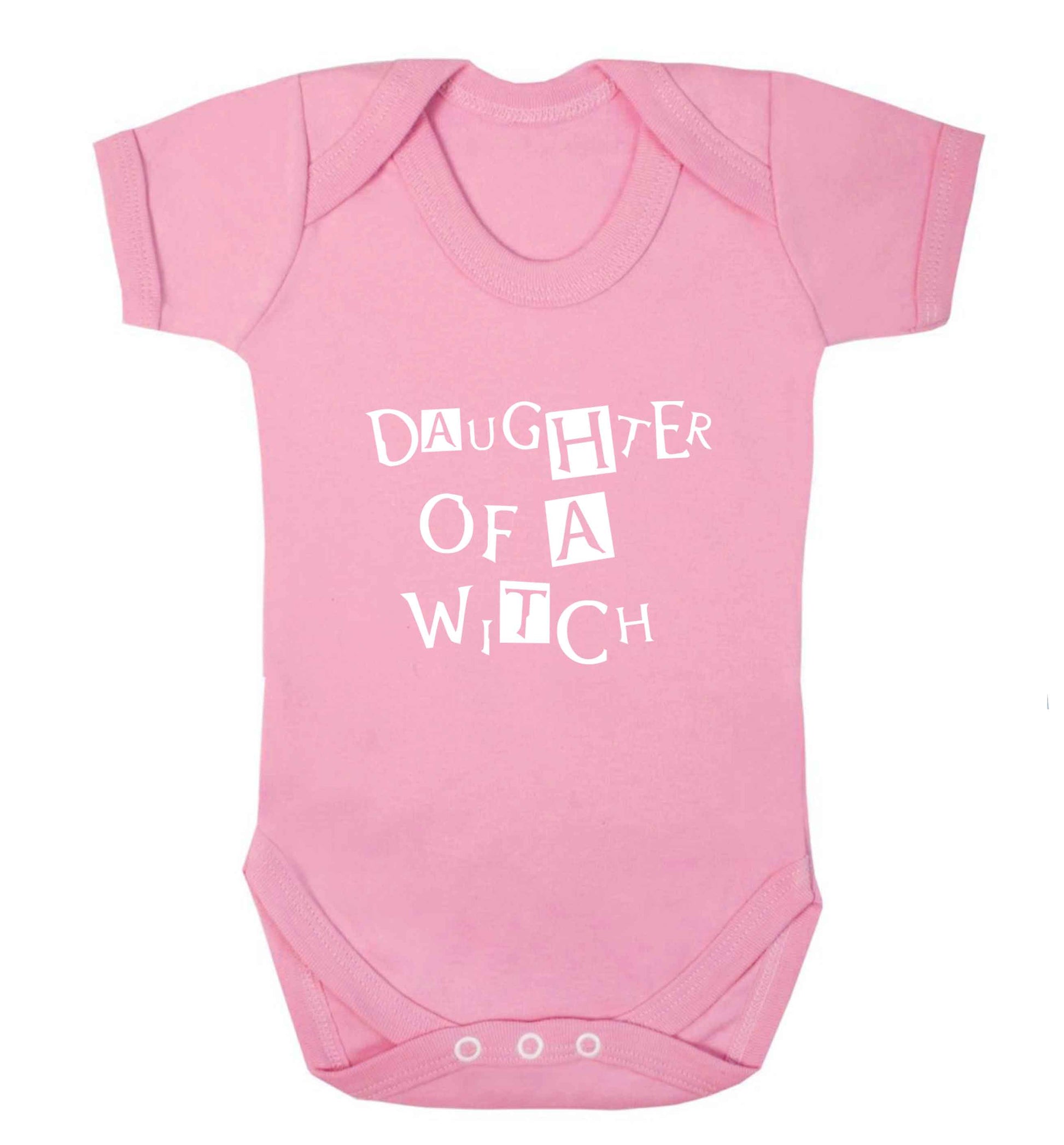 Daughter of a witch baby vest pale pink 18-24 months