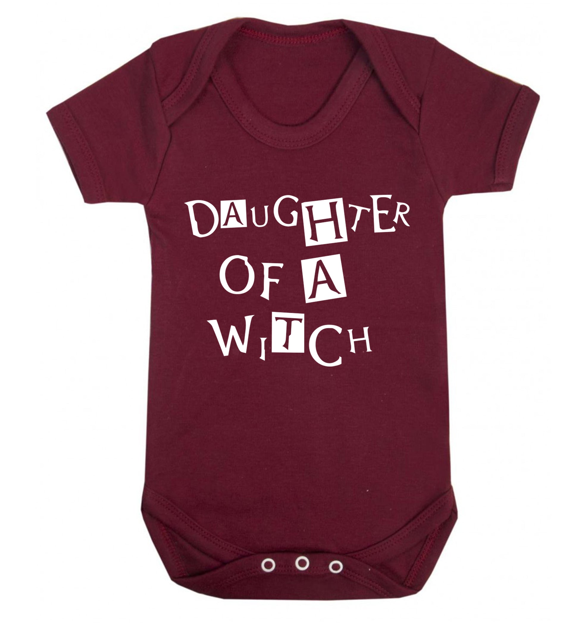 Daughter of a witch Baby Vest maroon 18-24 months