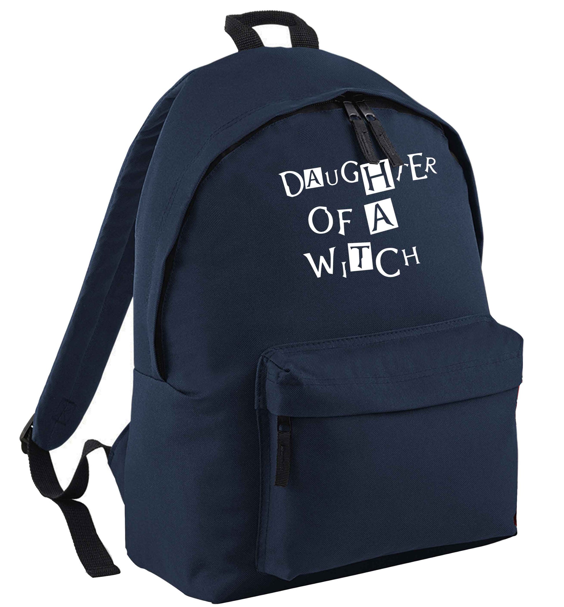 Daughter of a witch navy adults backpack