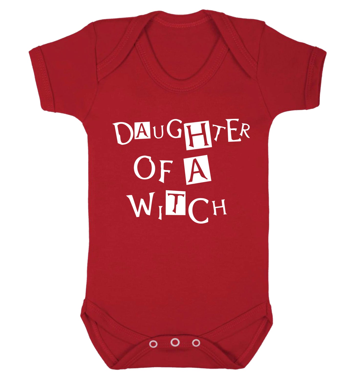 Daughter of a witch Baby Vest red 18-24 months