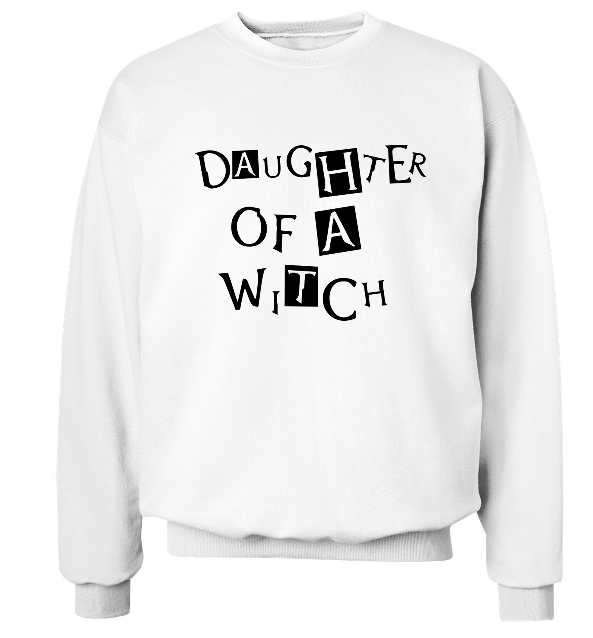 Daughter of a witch Adult's unisex white Sweater 2XL