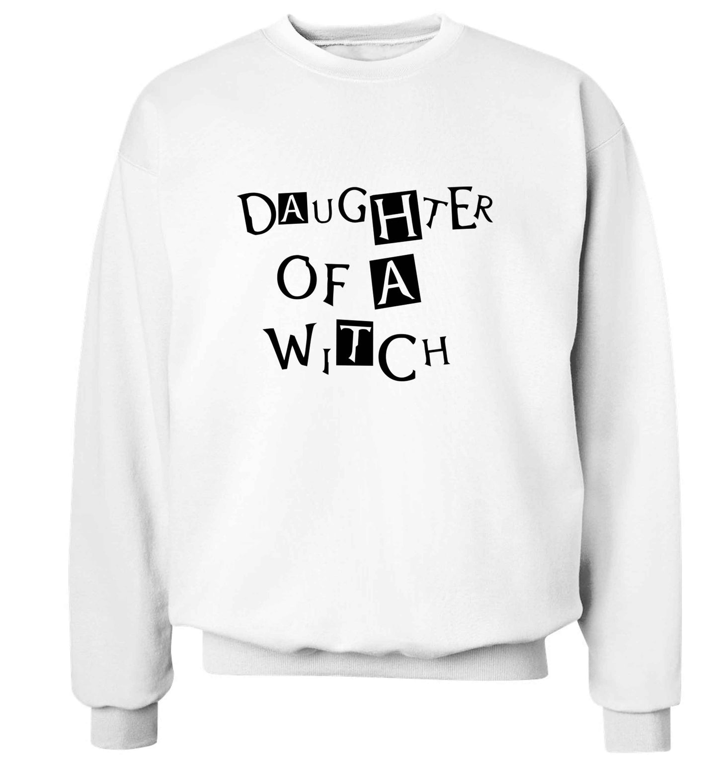 Daughter of a witch adult's unisex white sweater 2XL