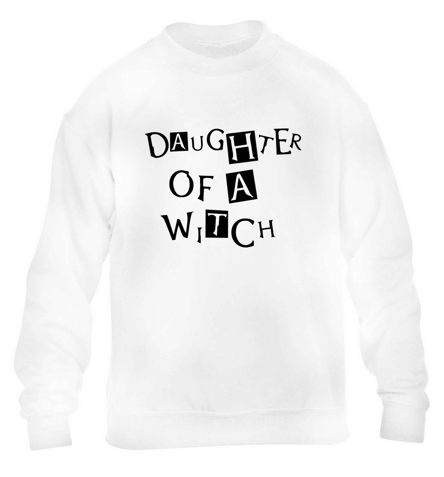 Daughter of a witch children's white sweater 12-13 Years