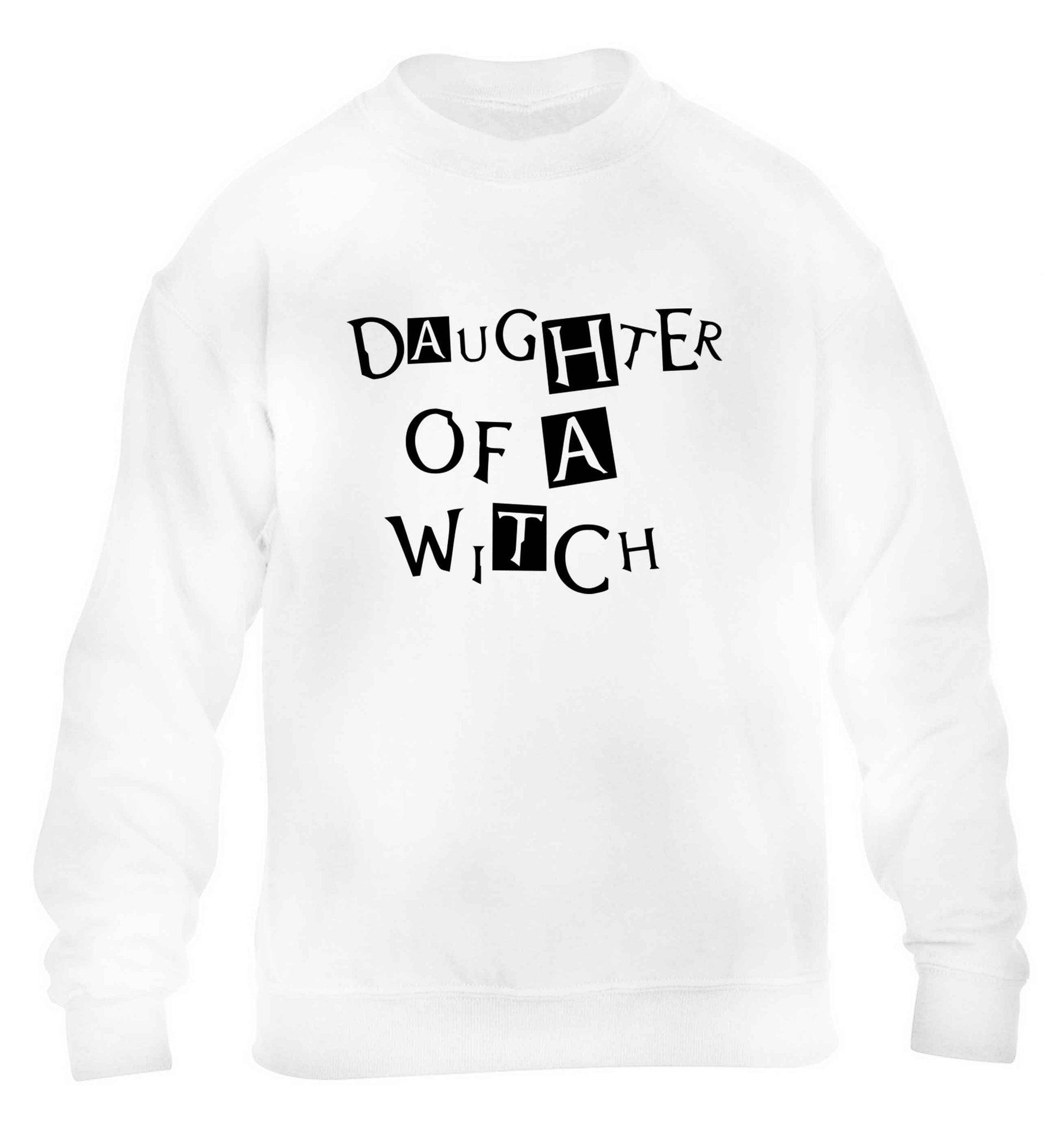 Daughter of a witch children's white sweater 12-13 Years