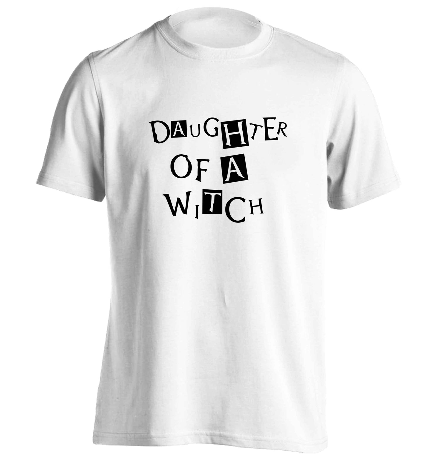 Daughter of a witch adults unisex white Tshirt 2XL
