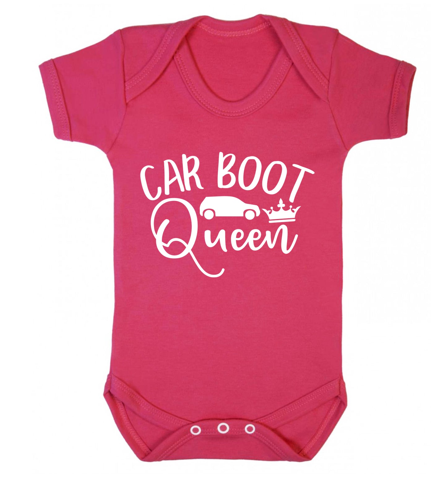 Carboot Queen Baby Vest dark pink 18-24 months