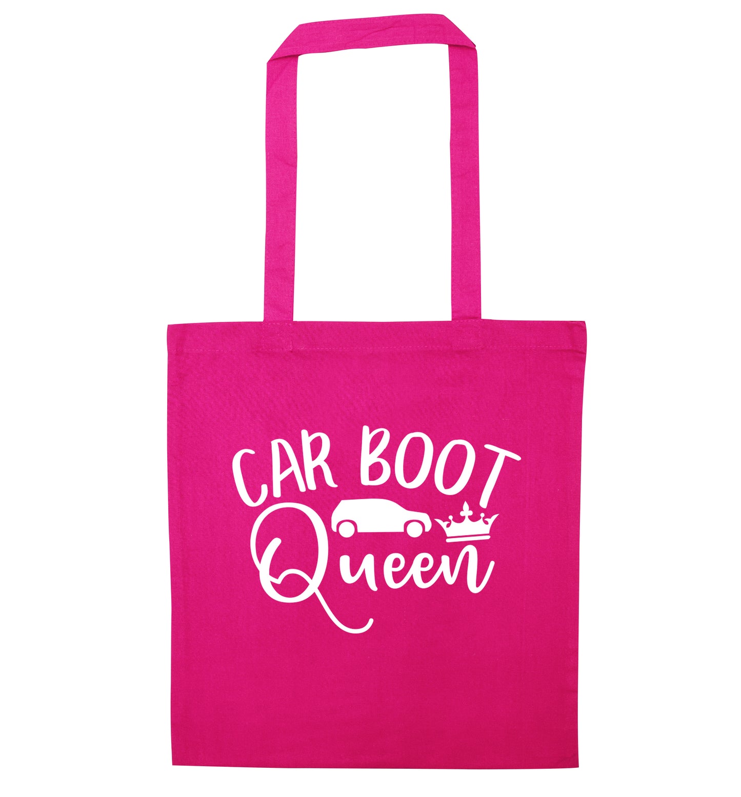Carboot Queen pink tote bag