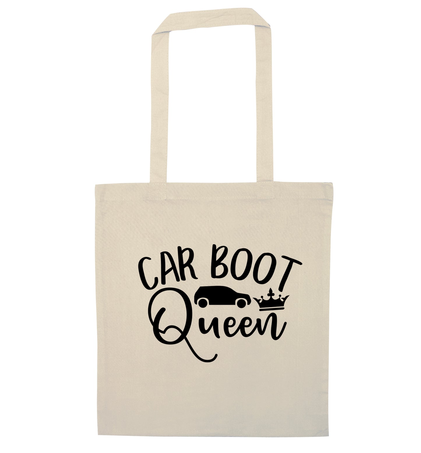 Carboot Queen natural tote bag