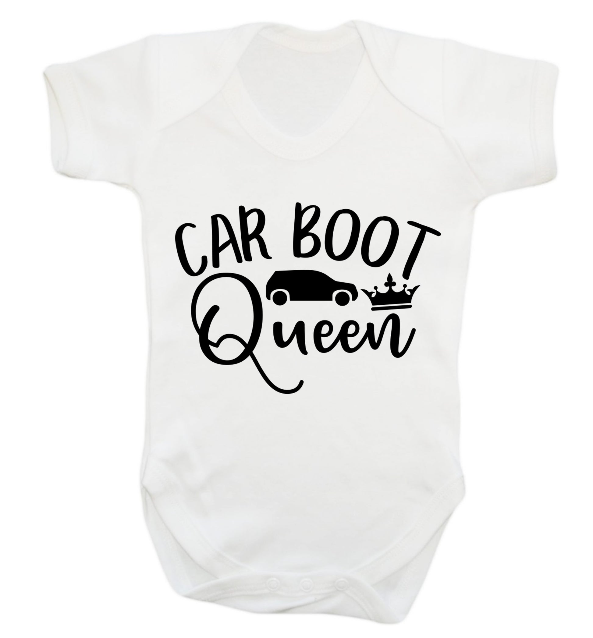Carboot Queen Baby Vest white 18-24 months