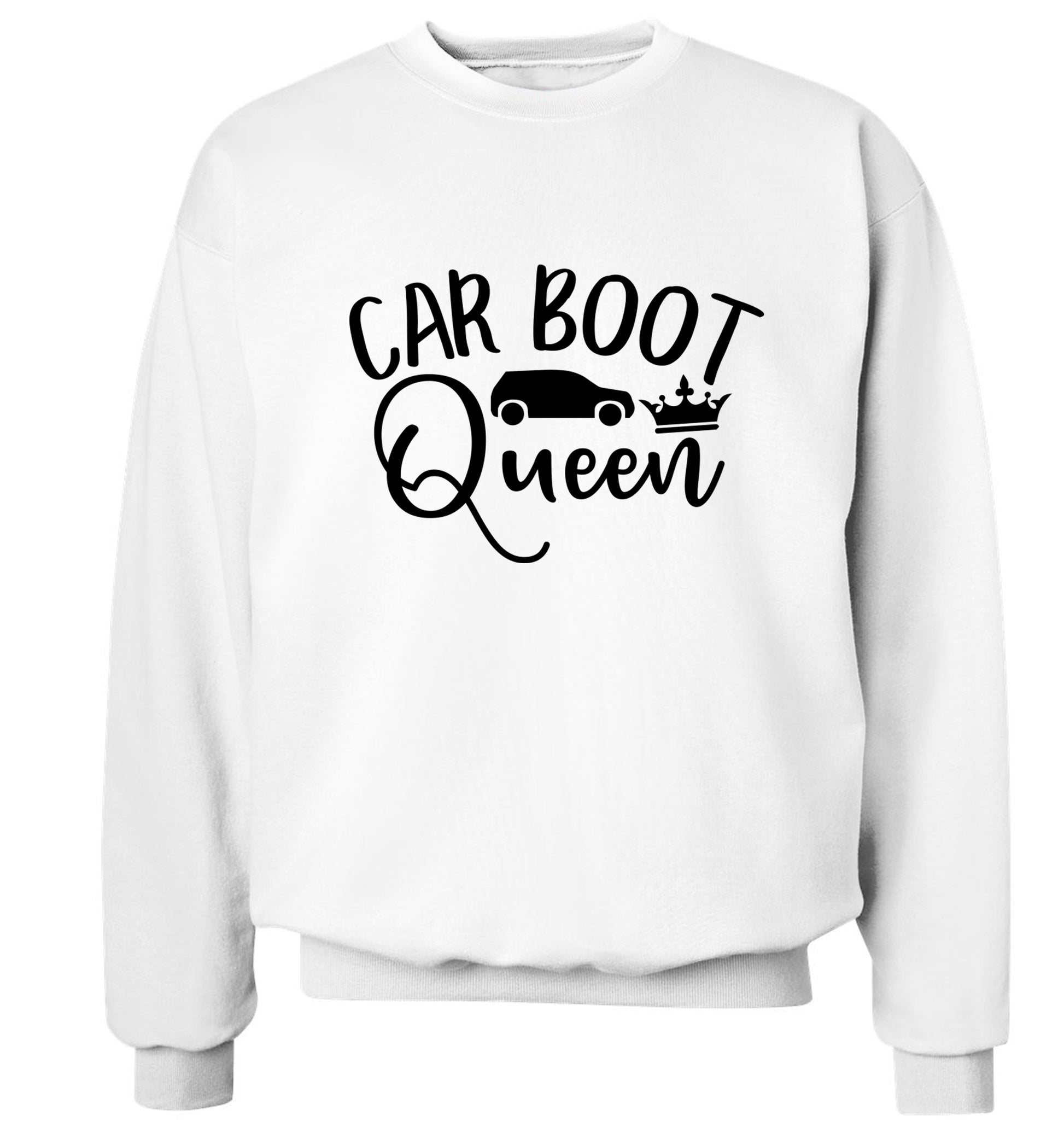 Carboot Queen Adult's unisex white Sweater 2XL