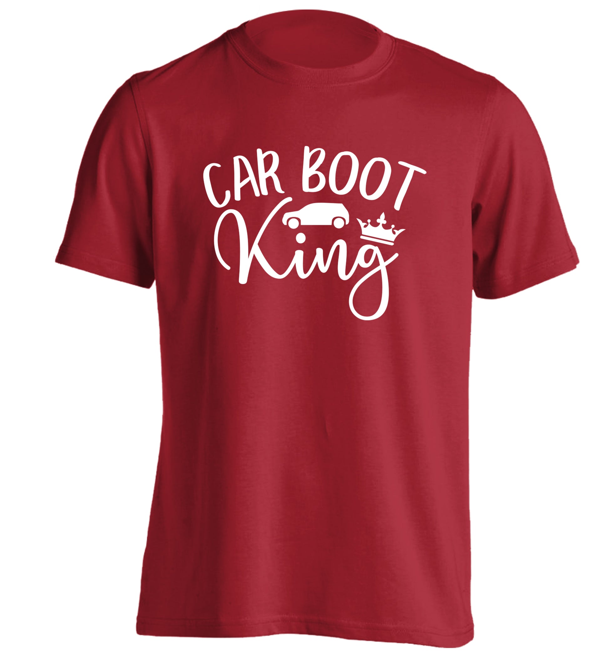 Carboot King adults unisex red Tshirt 2XL