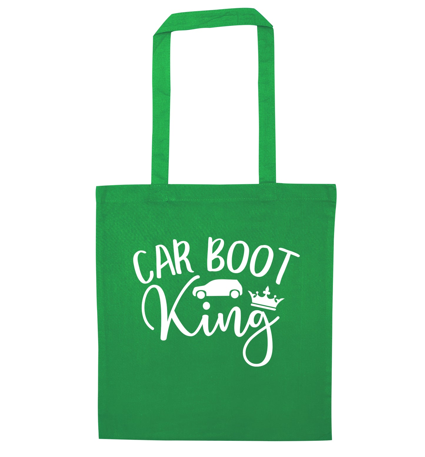 Carboot King green tote bag