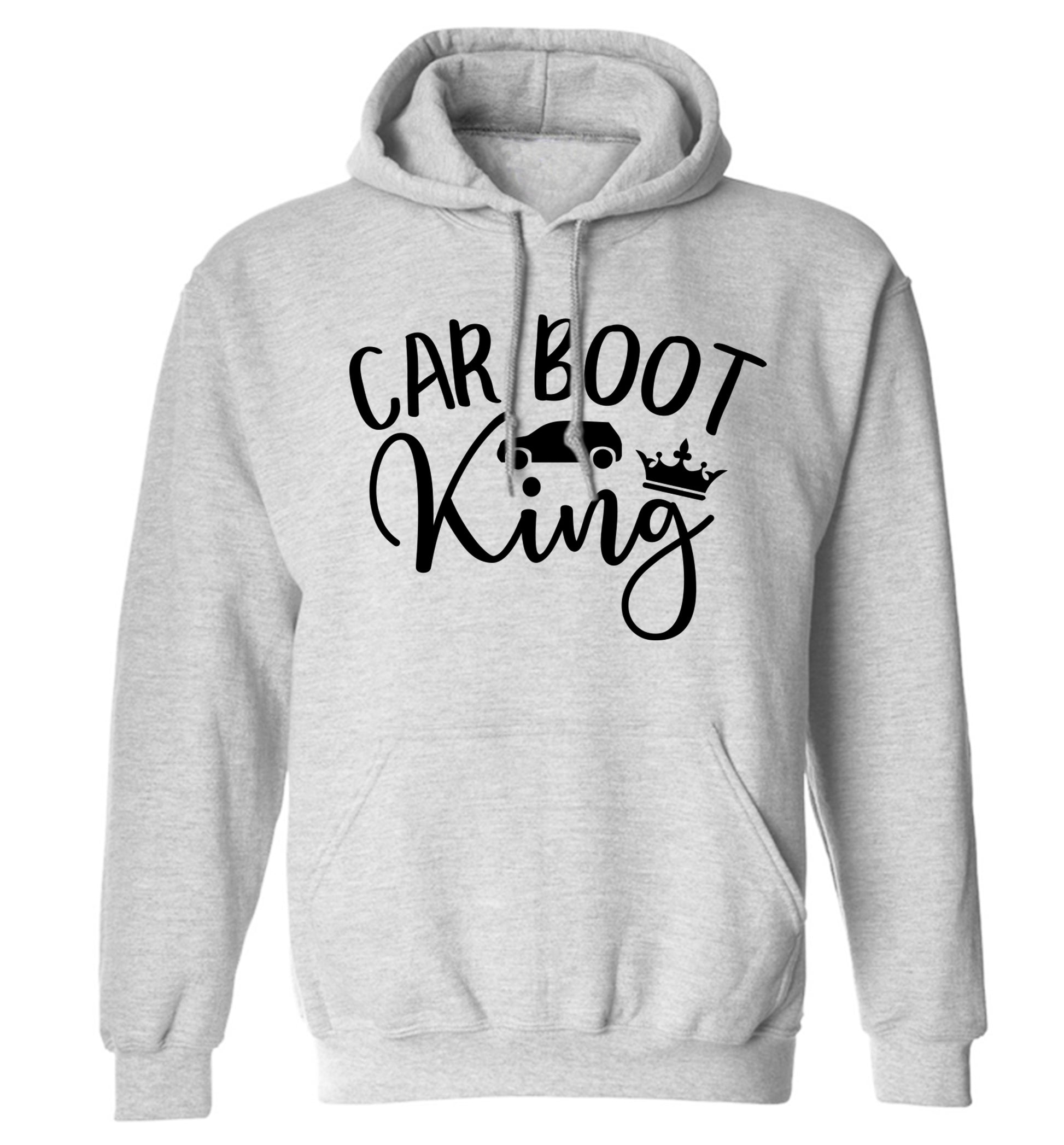 Carboot King adults unisex grey hoodie 2XL