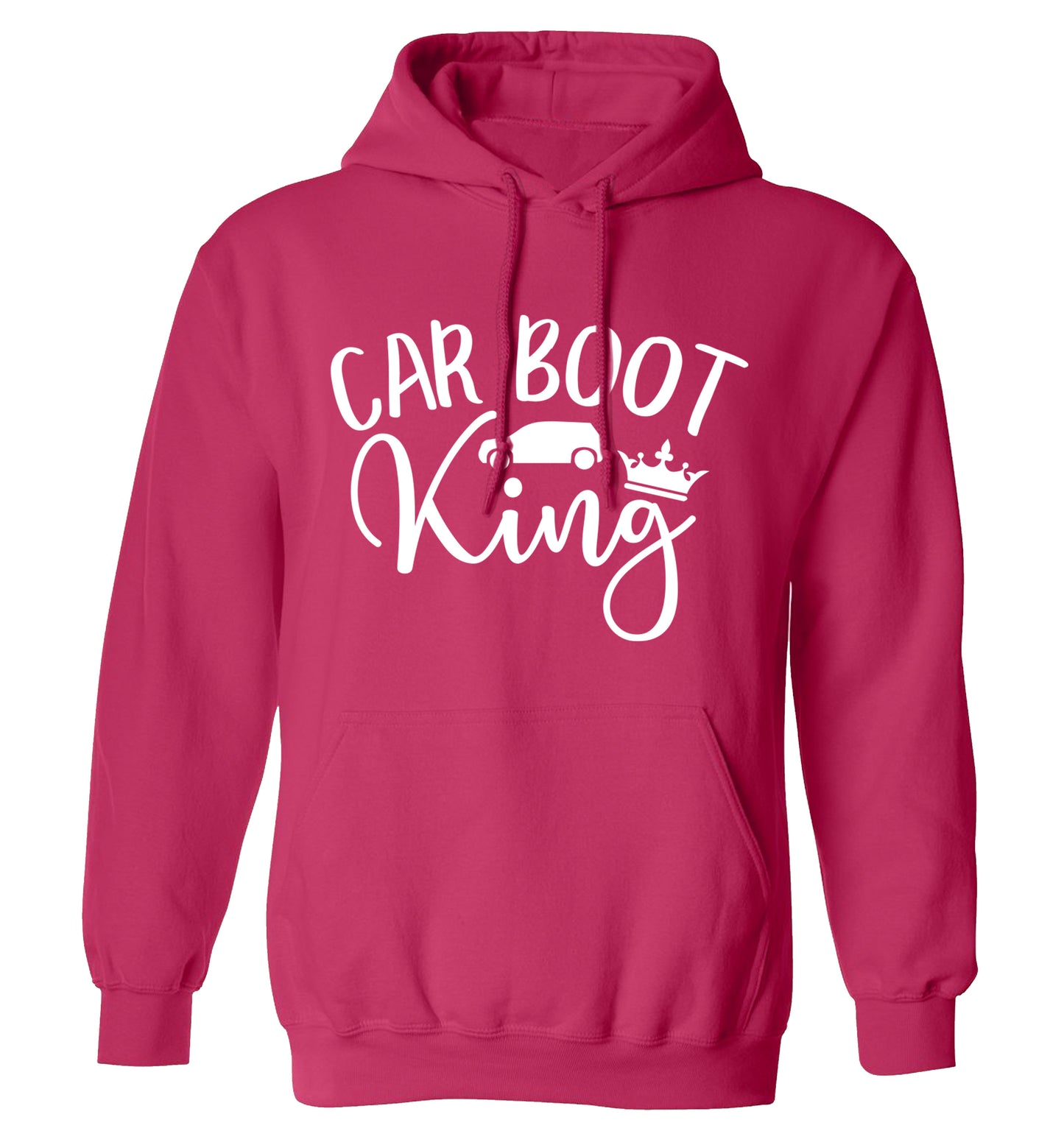Carboot King adults unisex pink hoodie 2XL