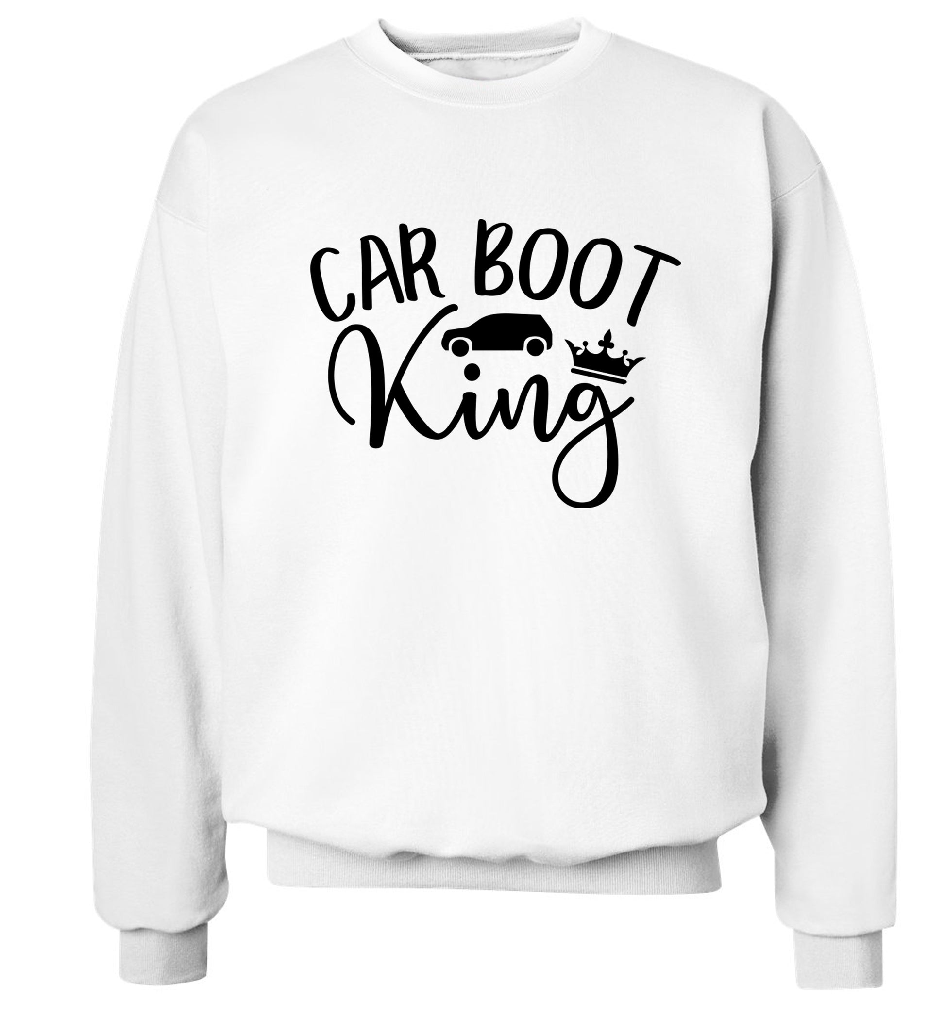 Carboot King Adult's unisex white Sweater 2XL