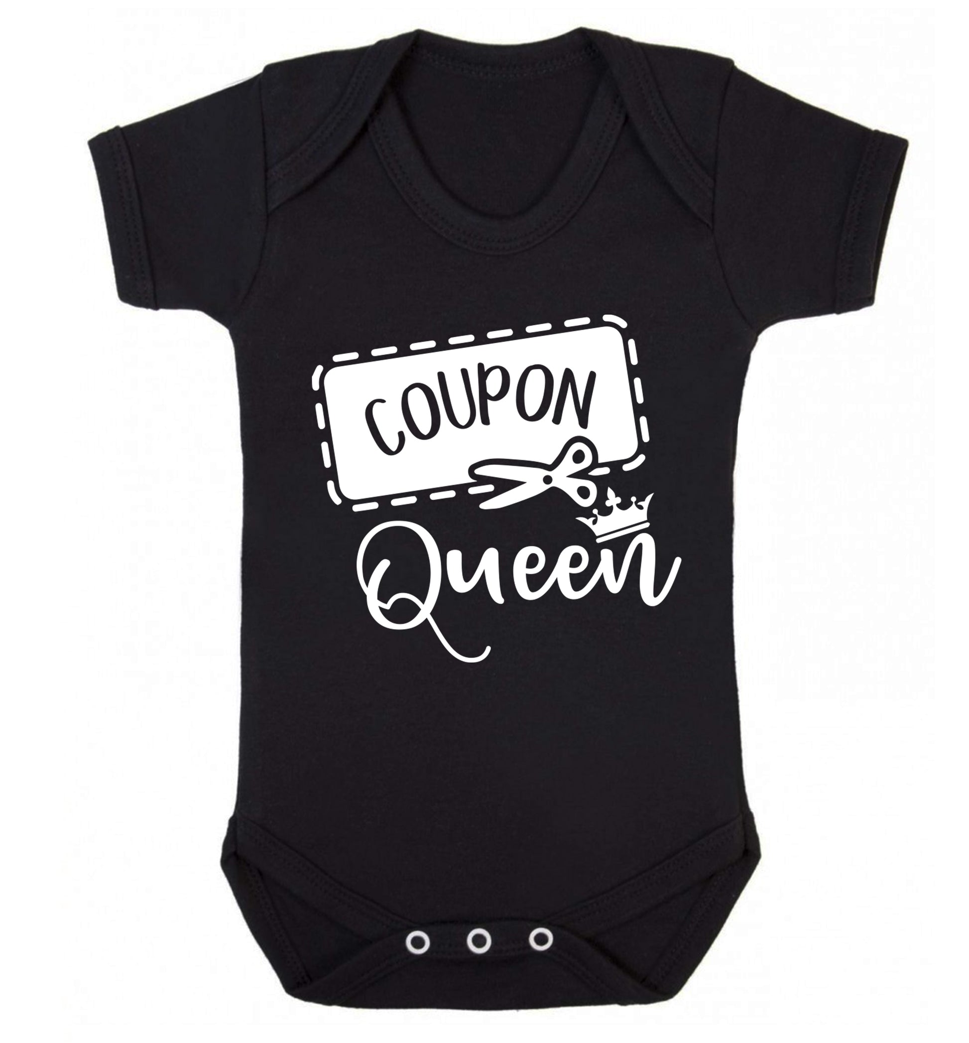 Coupon Queen Baby Vest black 18-24 months