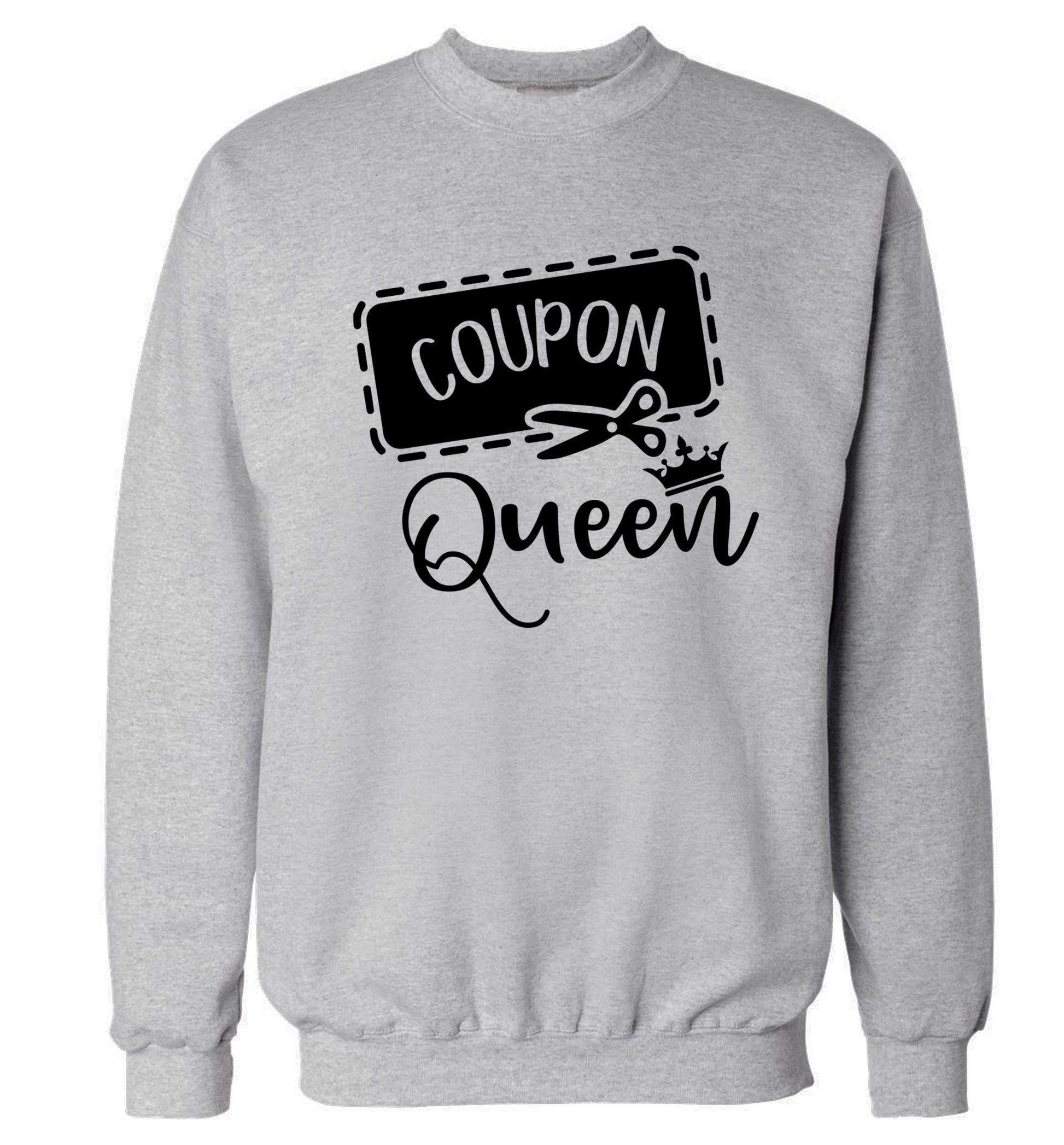 Coupon Queen Adult's unisex grey Sweater 2XL