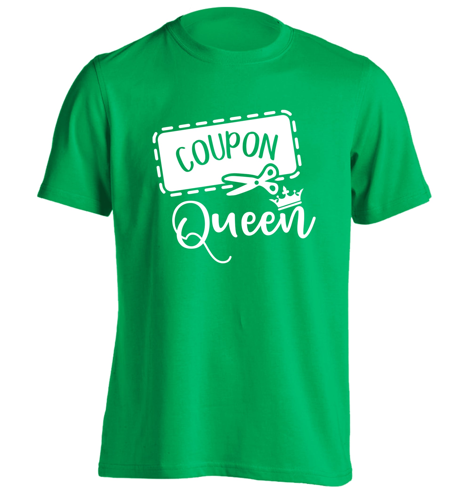 Coupon Queen adults unisex green Tshirt 2XL