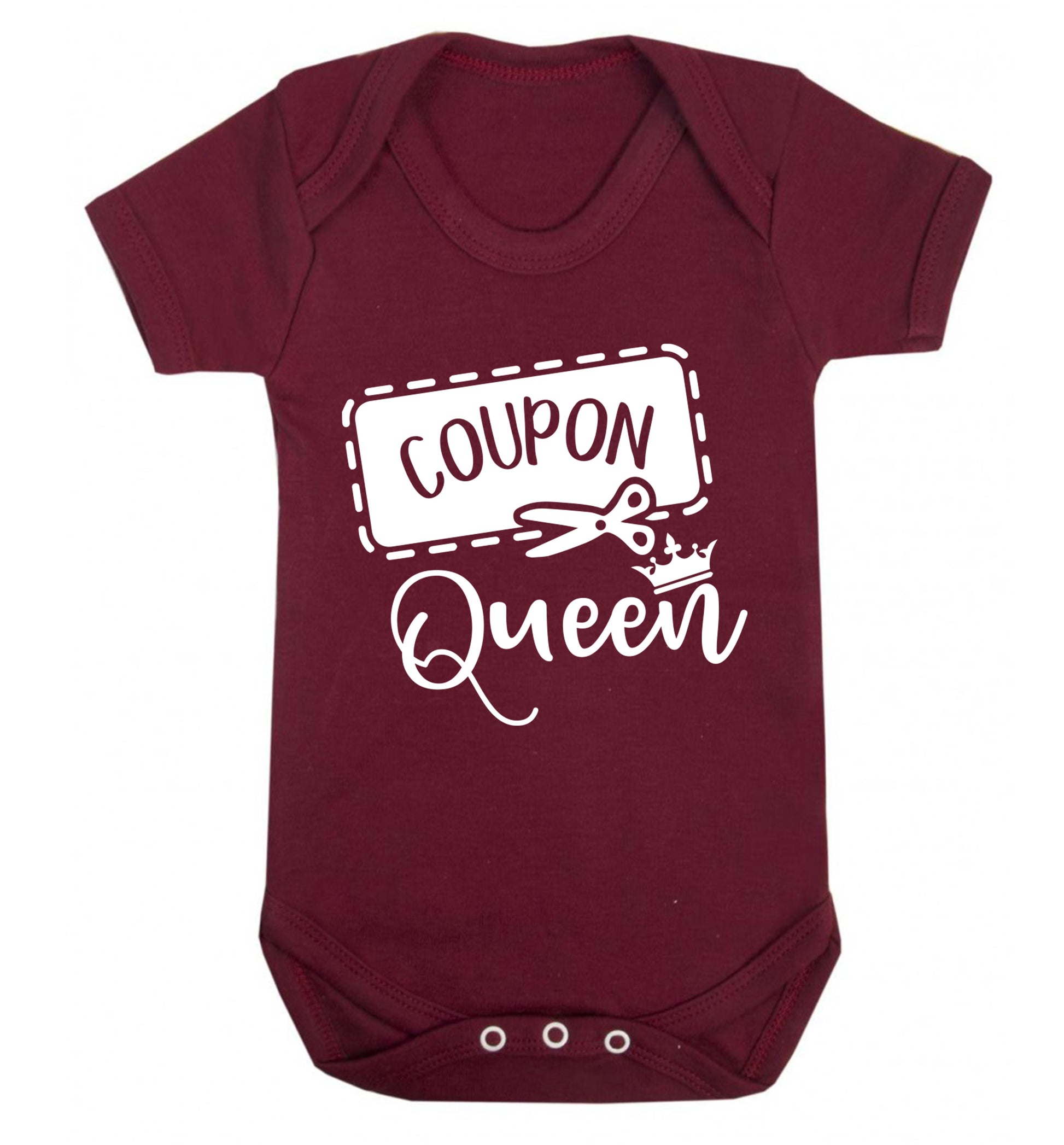 Coupon Queen Baby Vest maroon 18-24 months