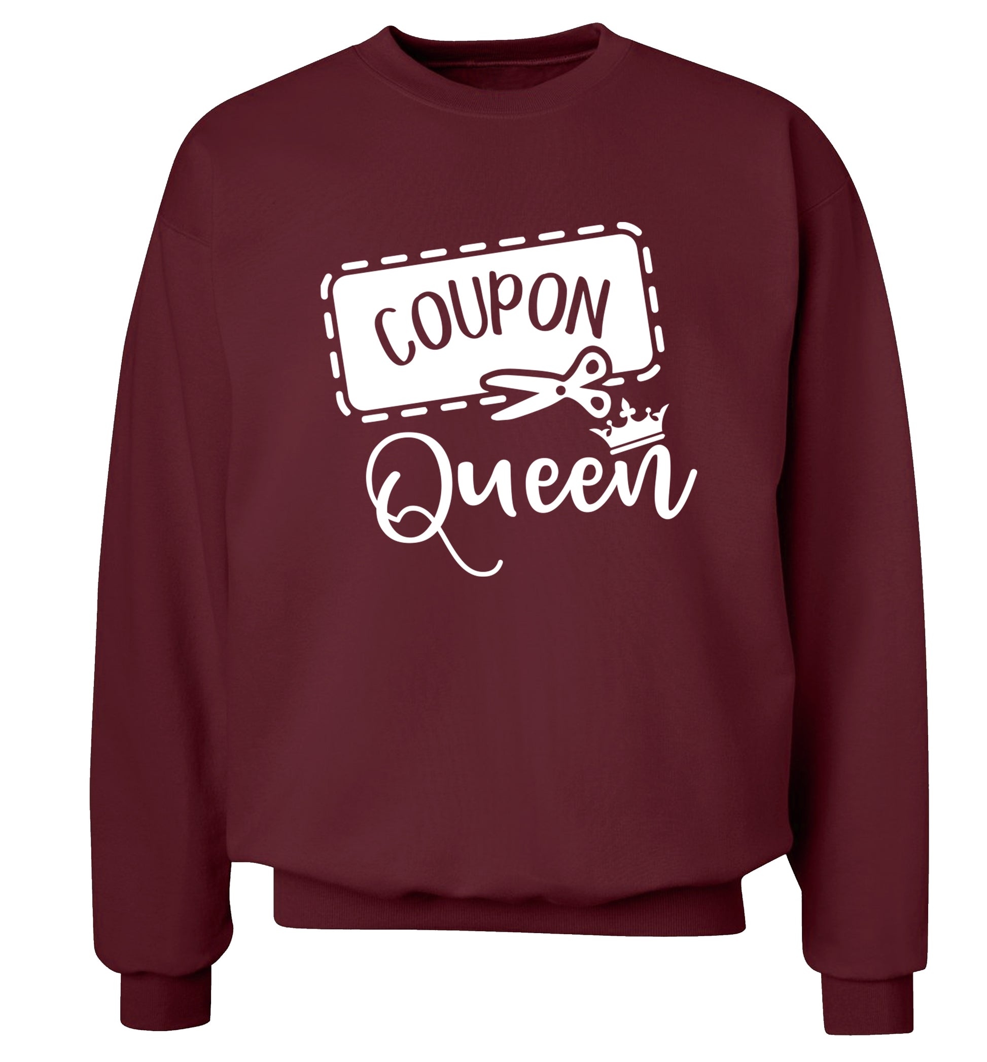 Coupon Queen Adult's unisex maroon Sweater 2XL