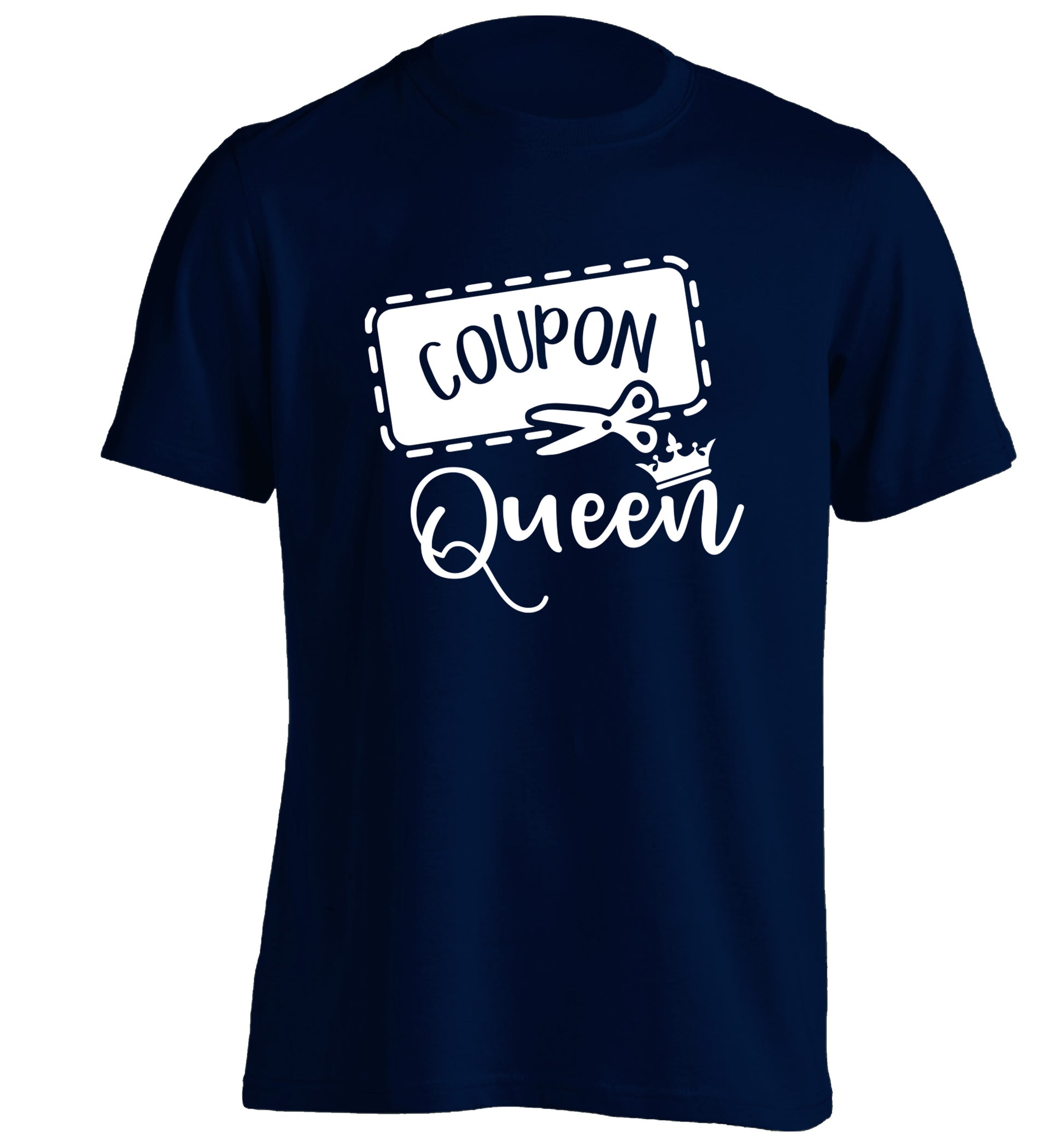 Coupon Queen adults unisex navy Tshirt 2XL
