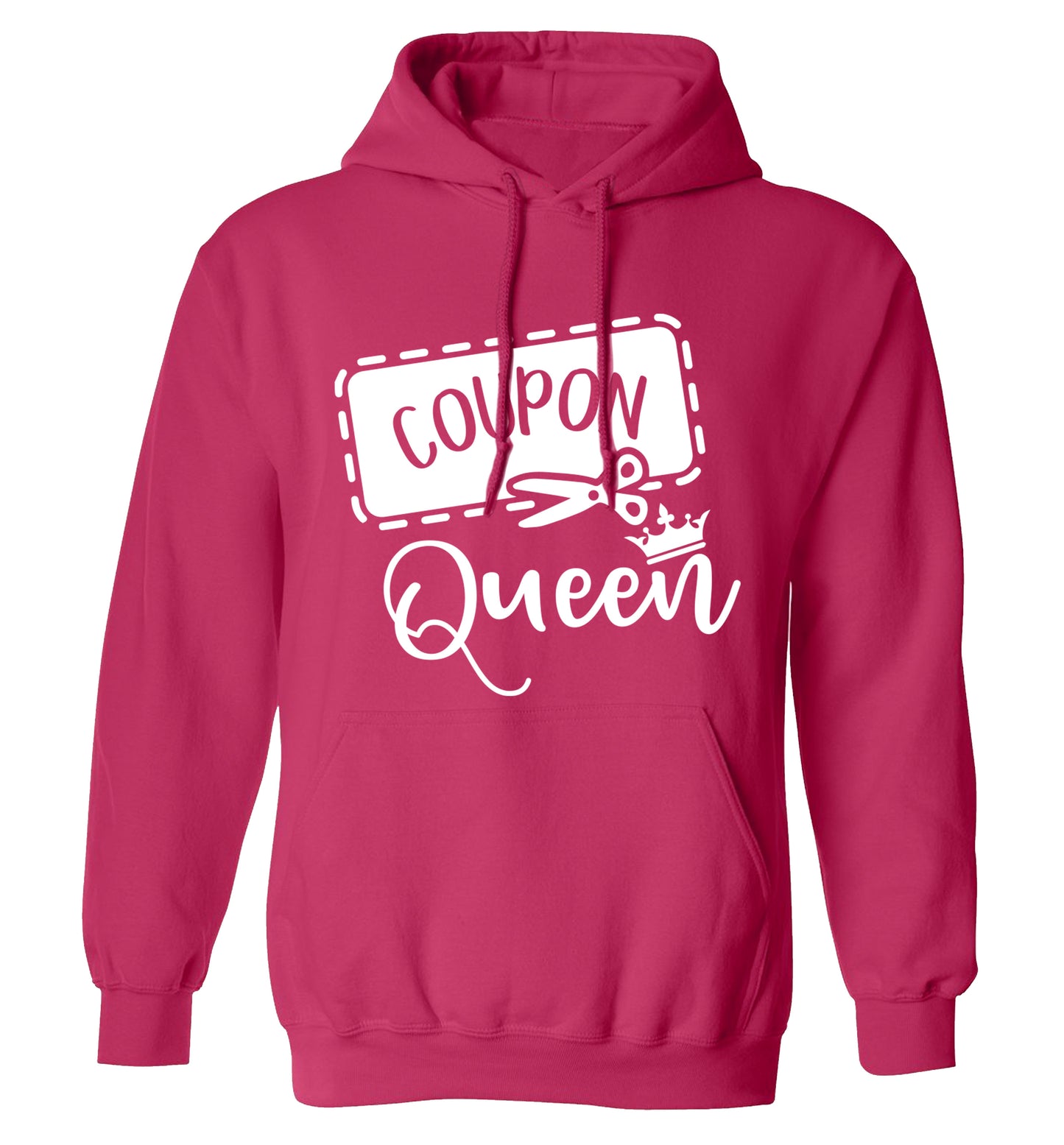 Coupon Queen adults unisex pink hoodie 2XL