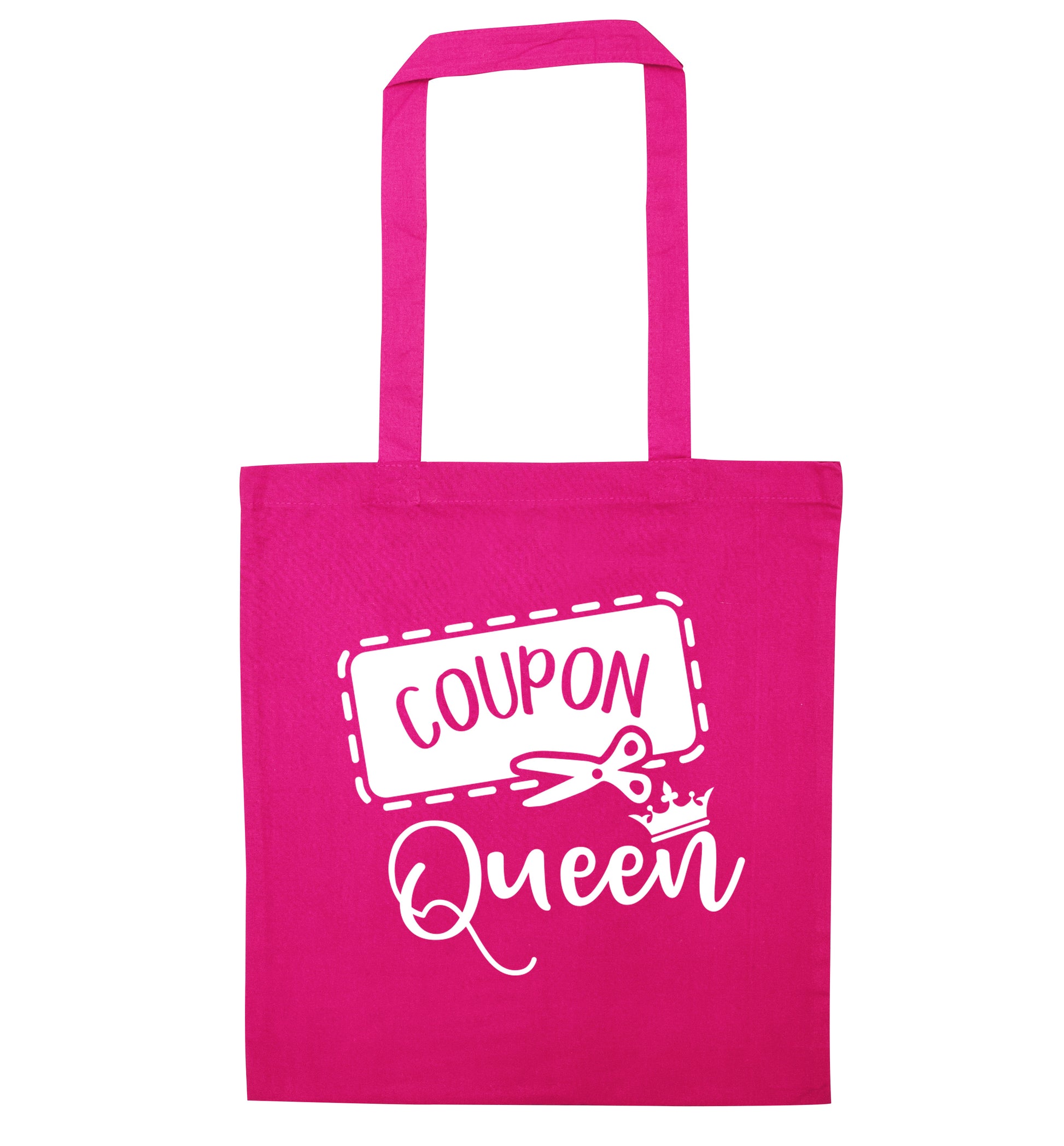 Coupon Queen pink tote bag