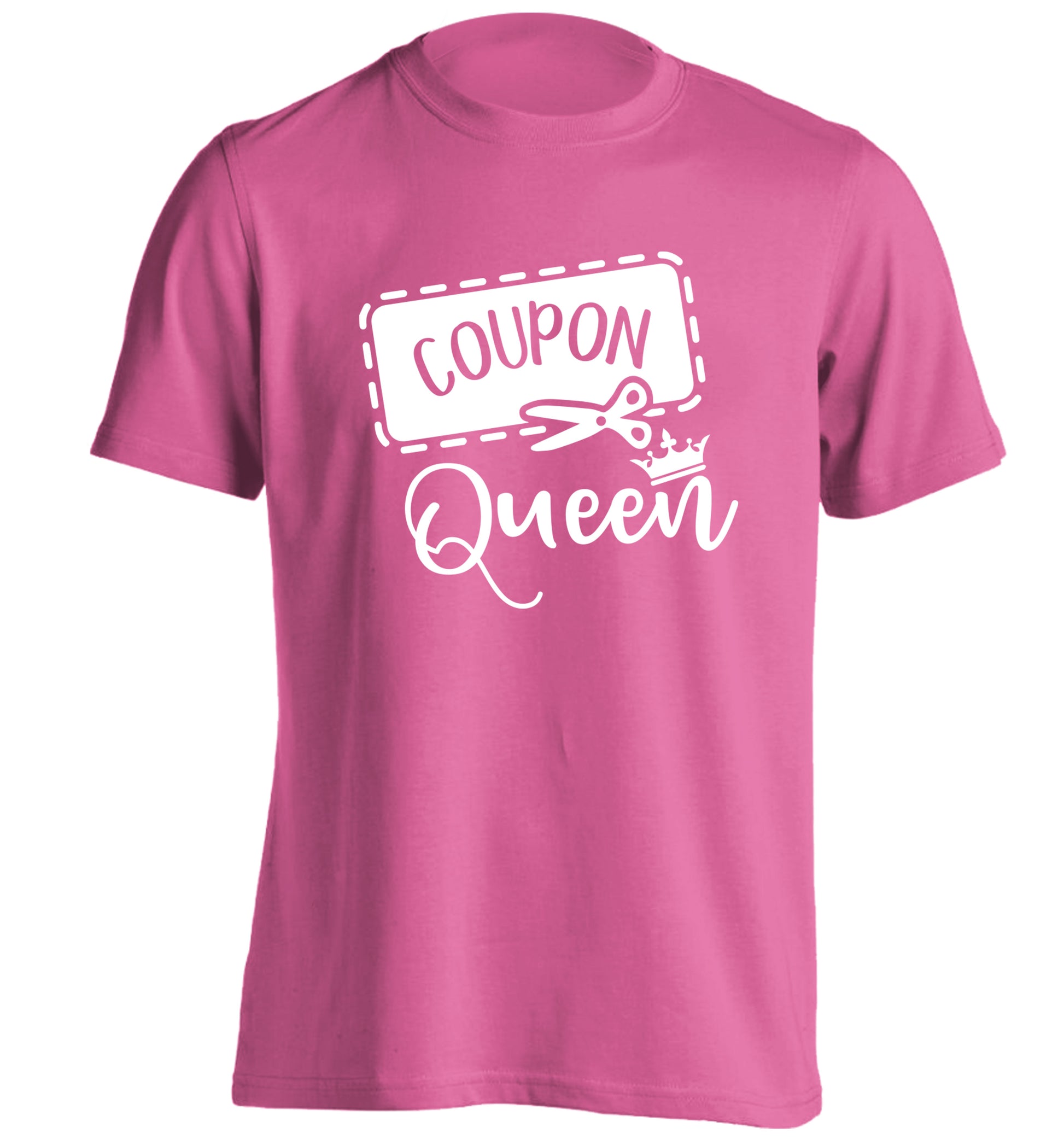 Coupon Queen adults unisex pink Tshirt 2XL