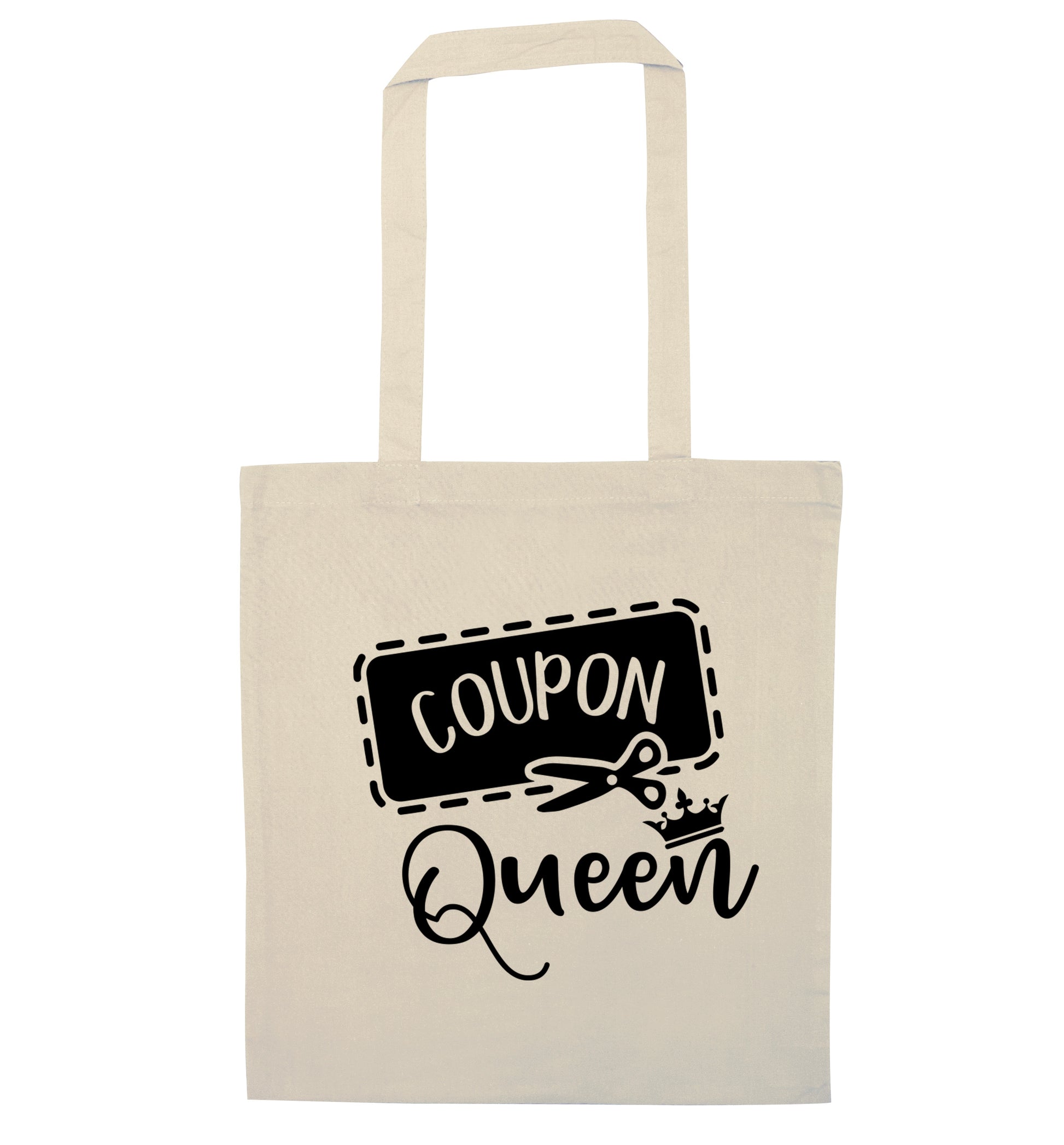 Coupon Queen natural tote bag