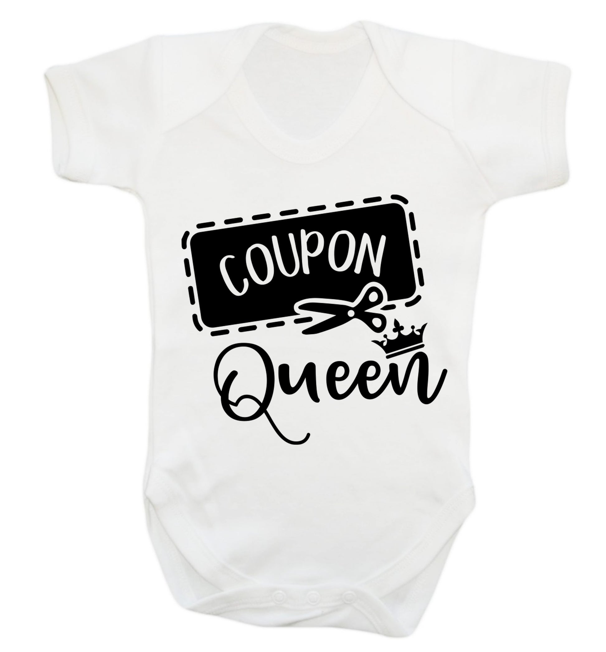 Coupon Queen Baby Vest white 18-24 months