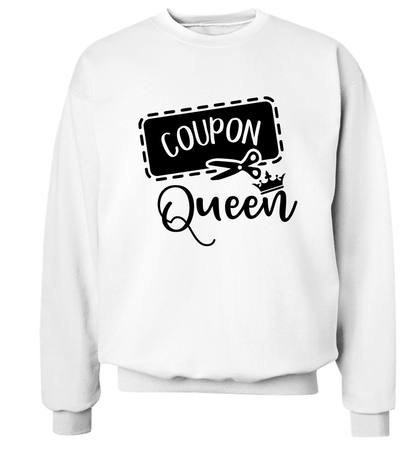 Coupon Queen Adult's unisex white Sweater 2XL