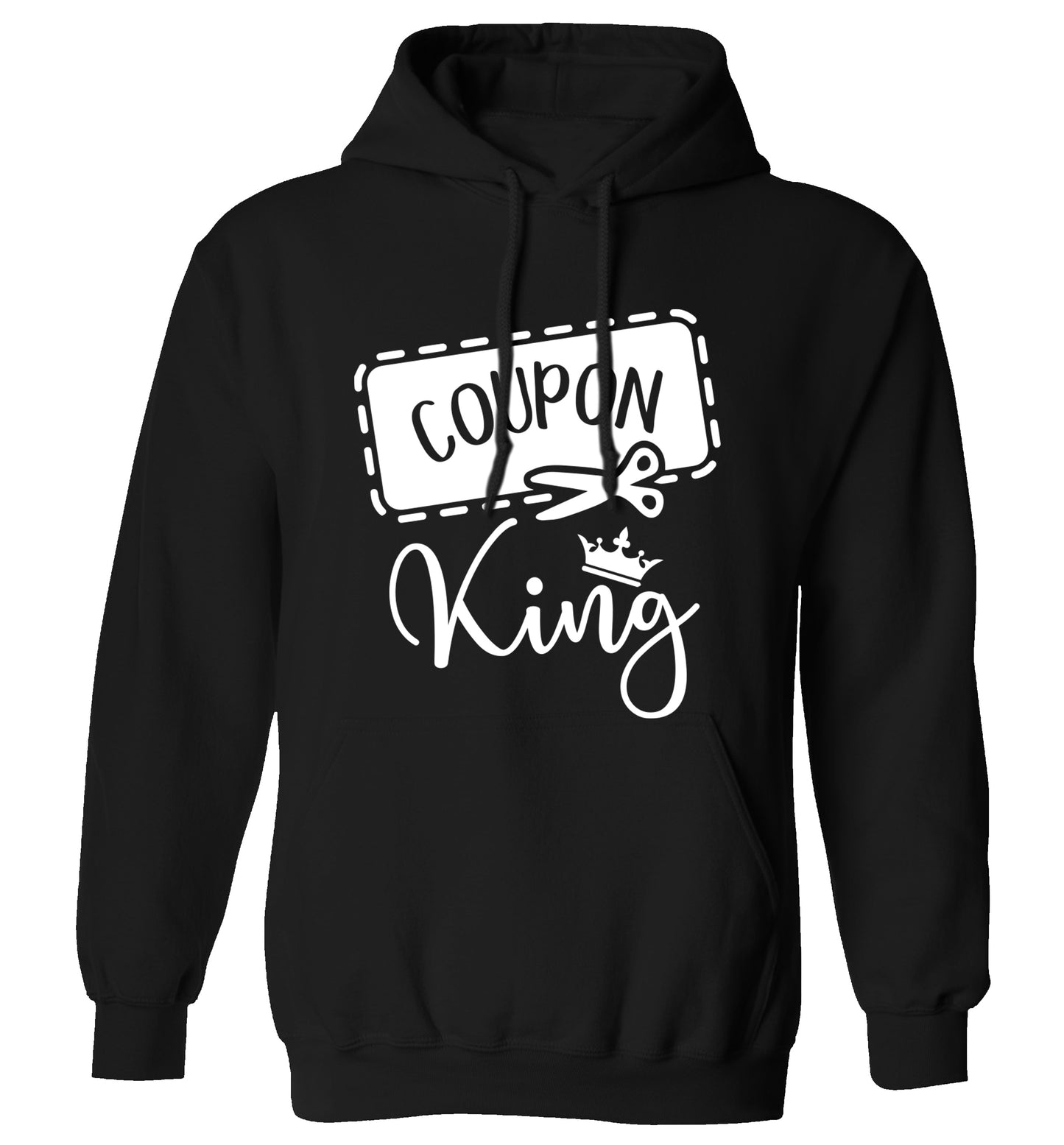 Coupon King adults unisex black hoodie 2XL