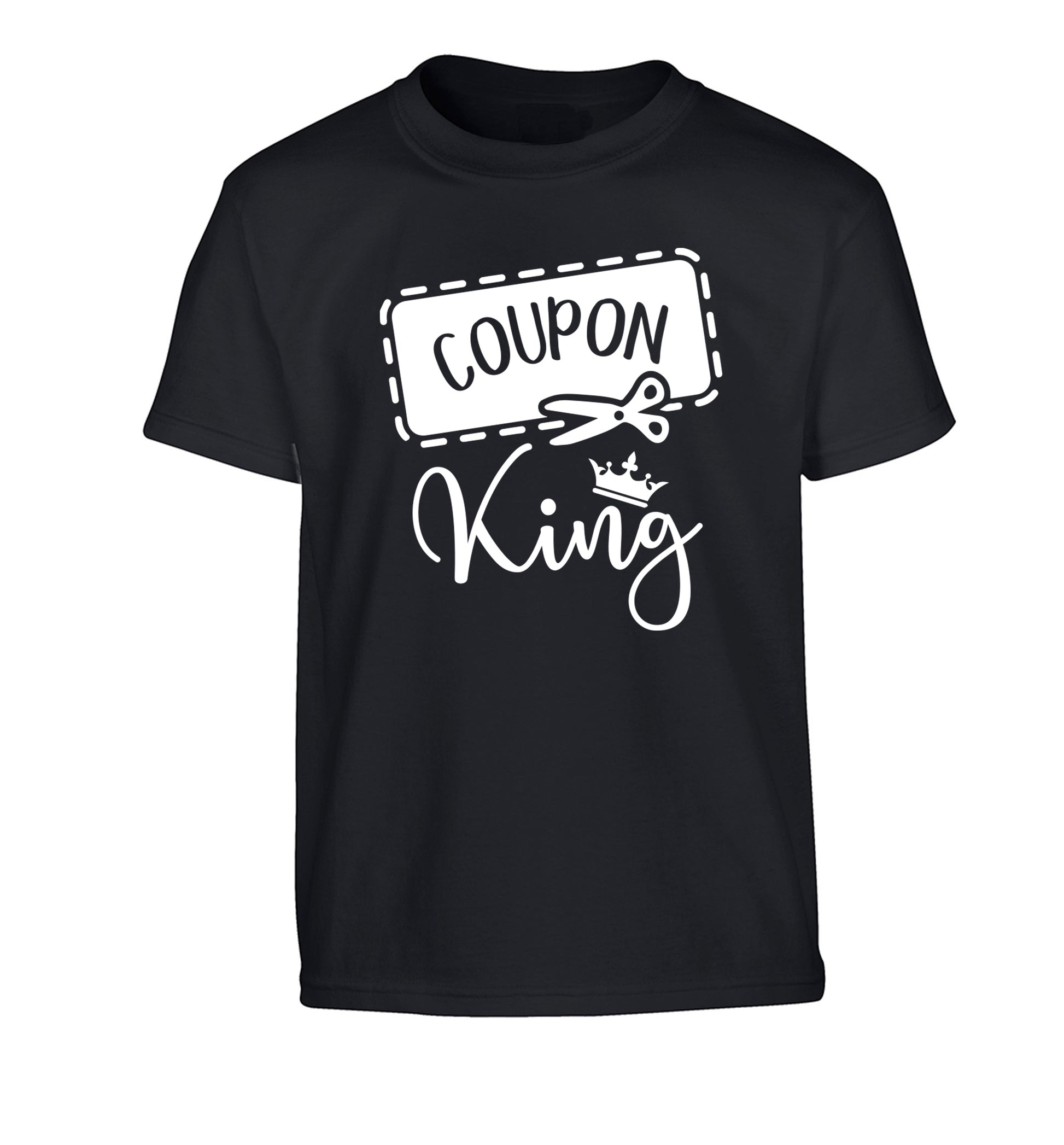 Coupon King Children's black Tshirt 12-13 Years