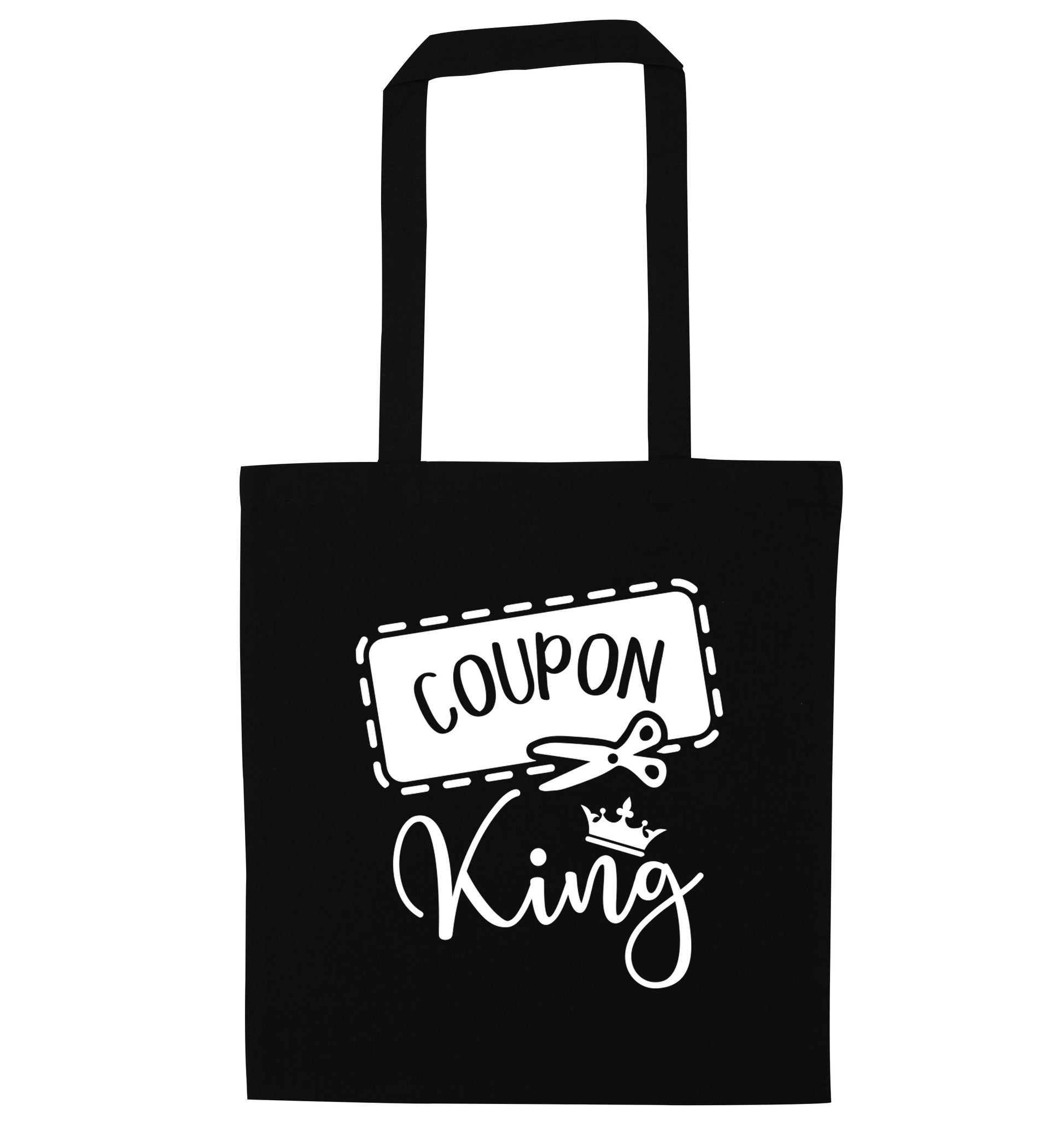 Coupon King black tote bag