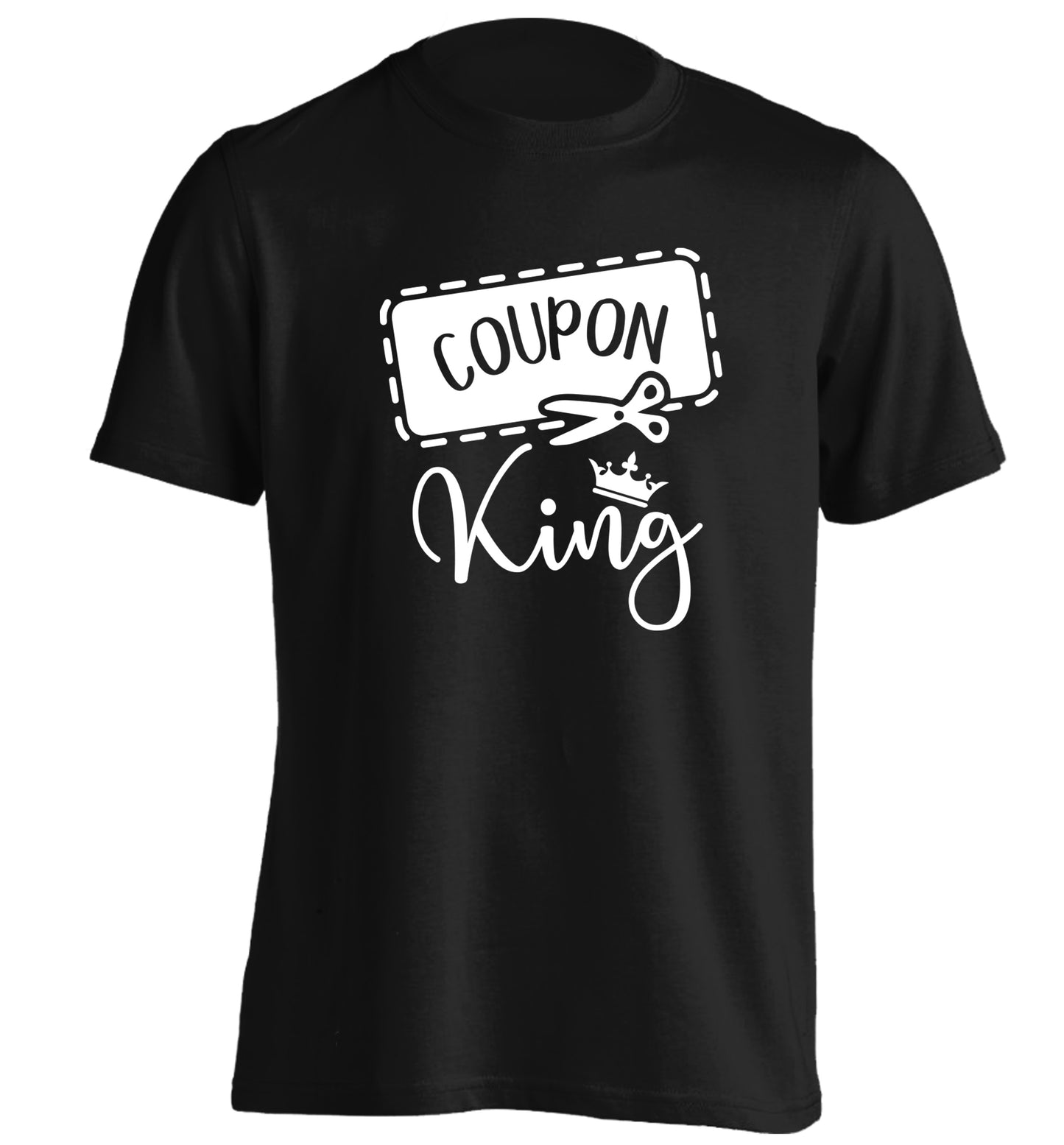 Coupon King adults unisex black Tshirt 2XL