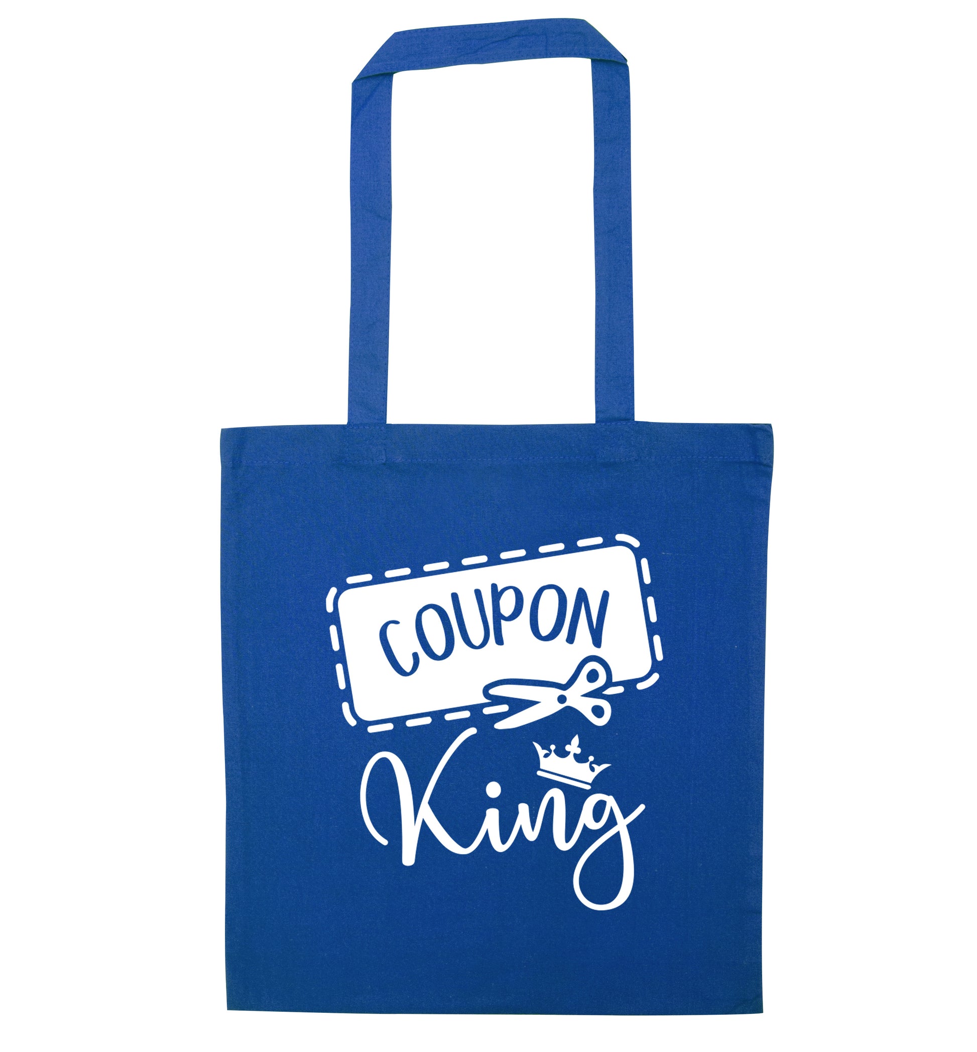 Coupon King blue tote bag