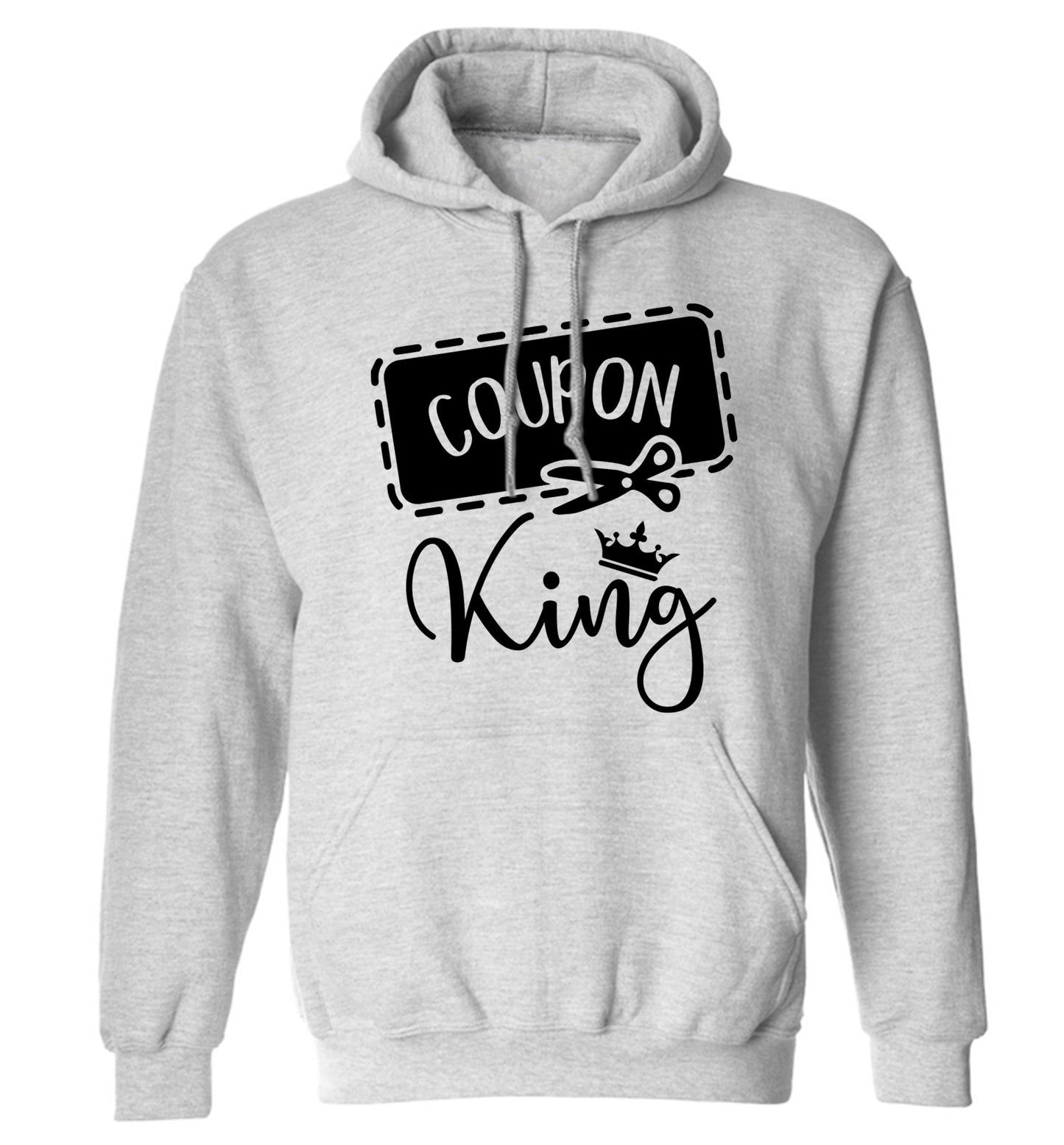 Coupon King adults unisex grey hoodie 2XL