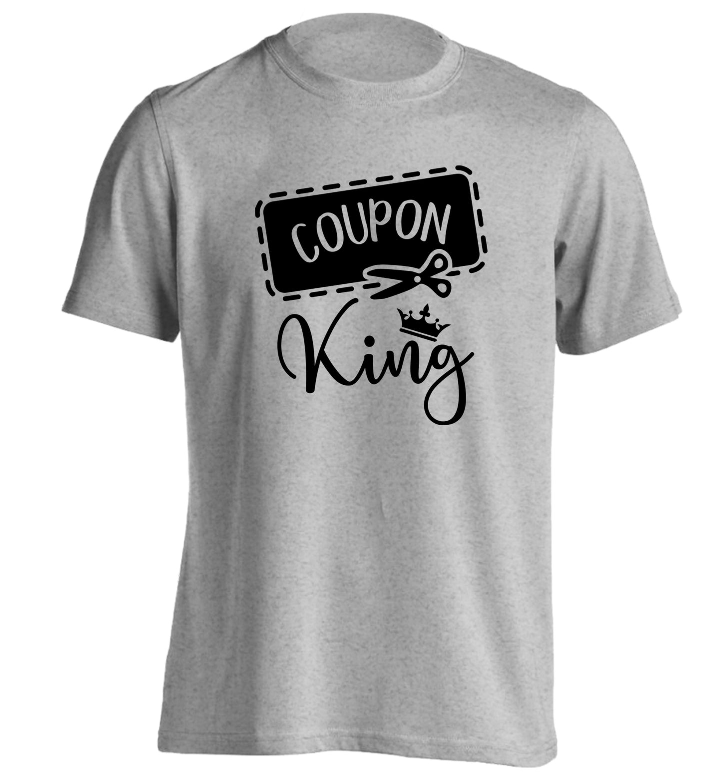 Coupon King adults unisex grey Tshirt 2XL