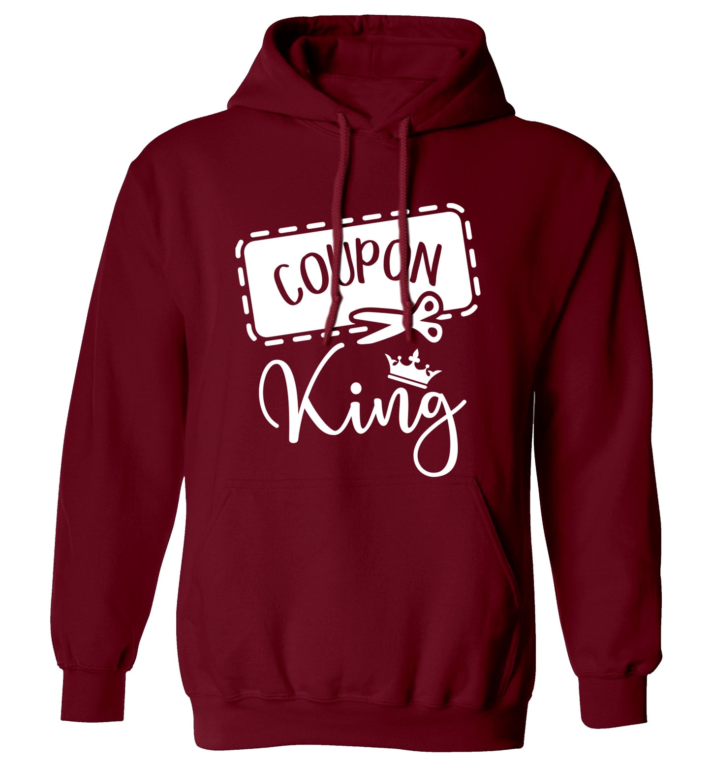 Coupon King adults unisex maroon hoodie 2XL