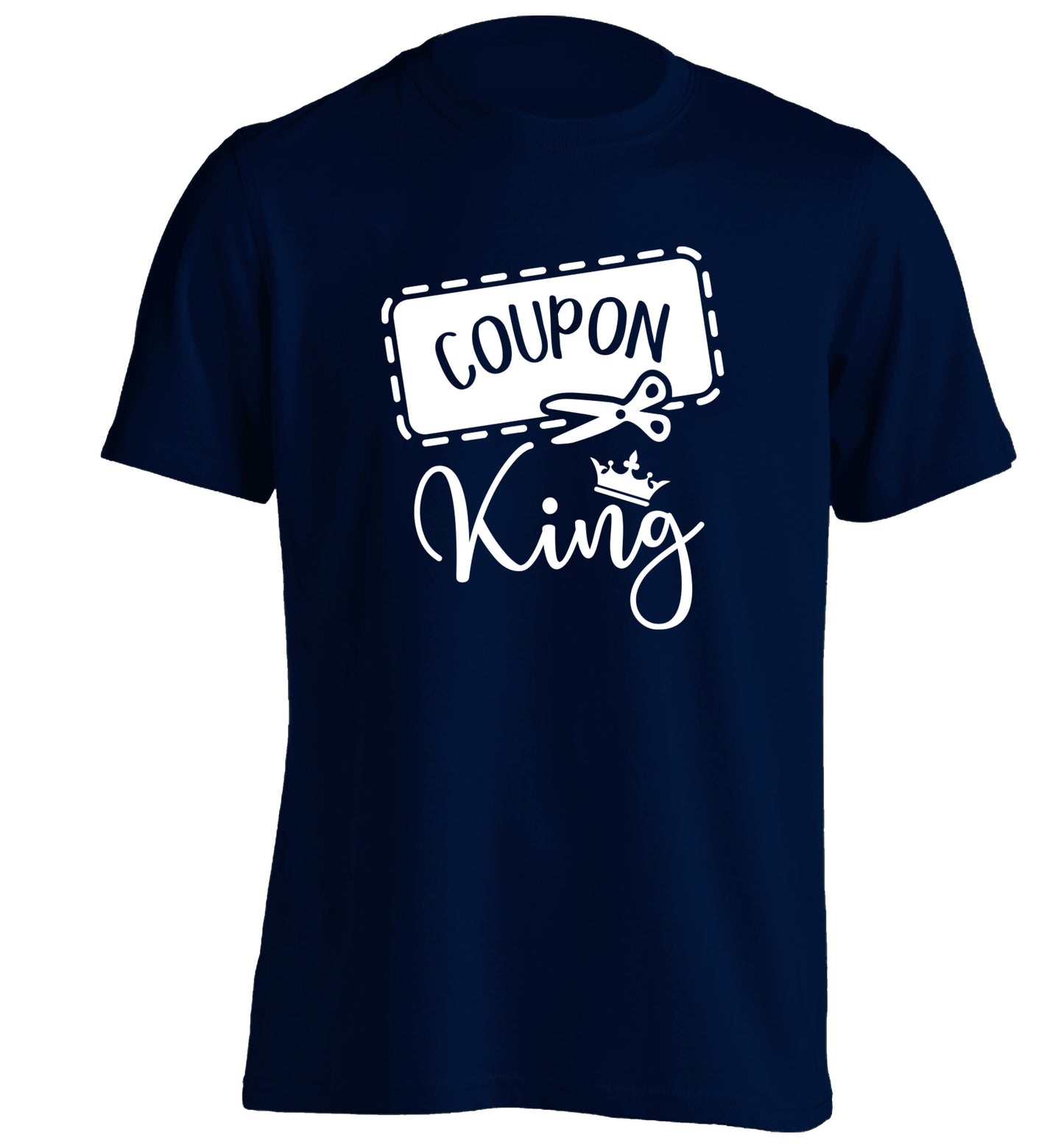 Coupon King adults unisex navy Tshirt 2XL