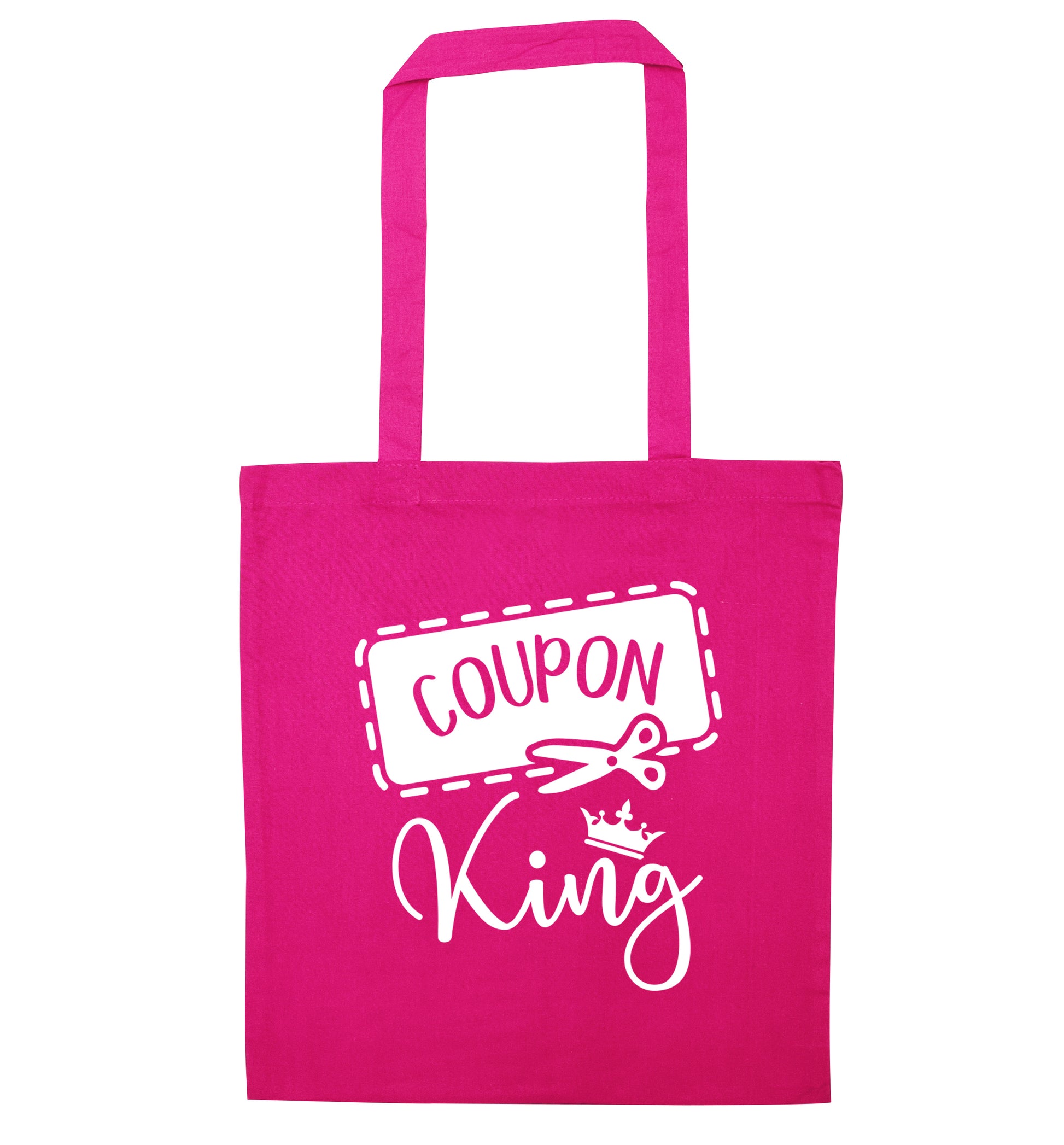 Coupon King pink tote bag