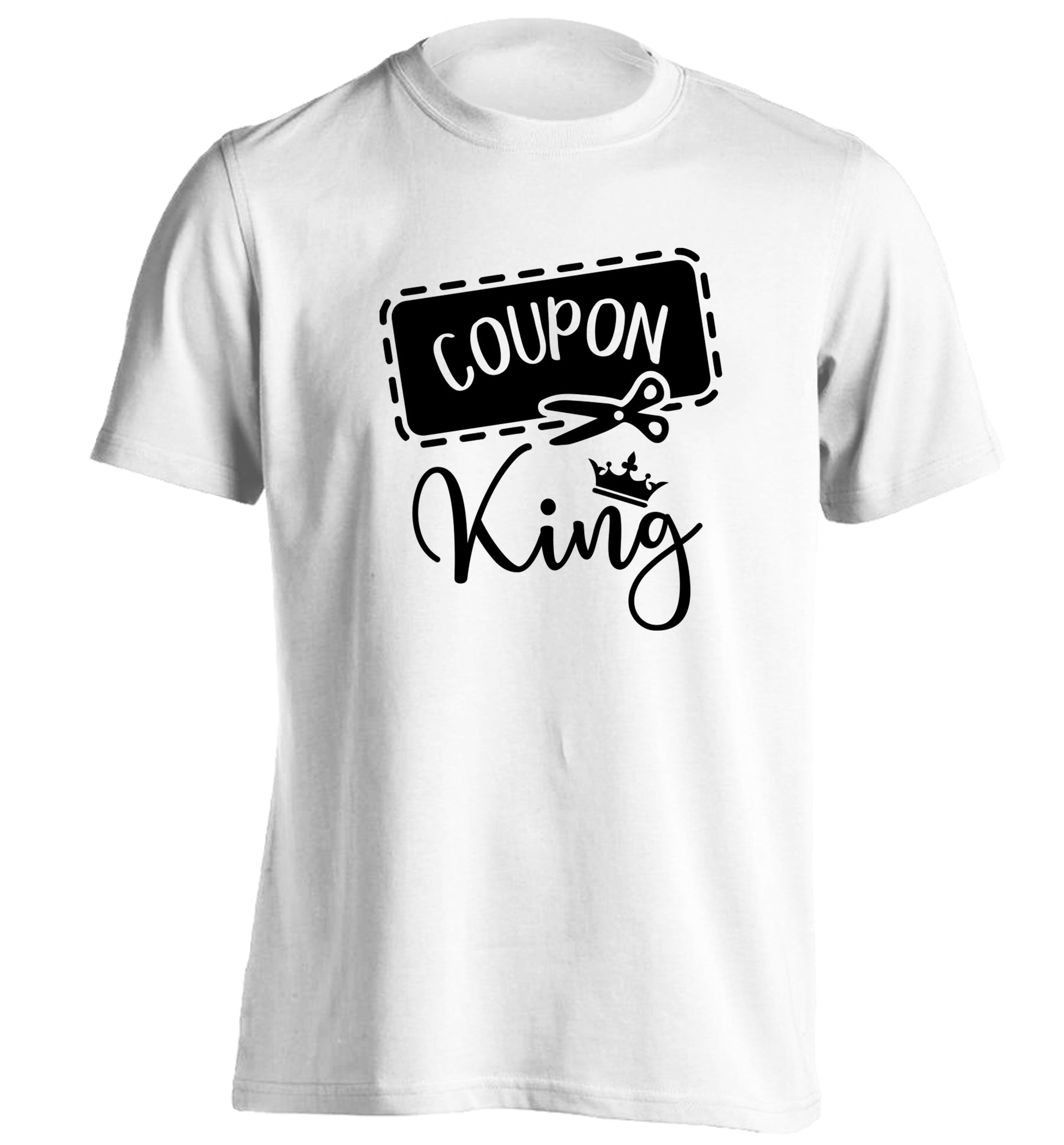 Coupon King adults unisex white Tshirt 2XL