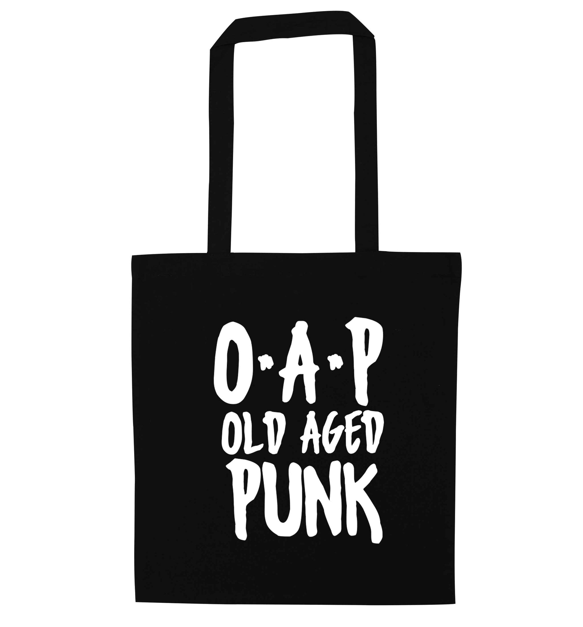 O.A.P Old Age Punk black tote bag