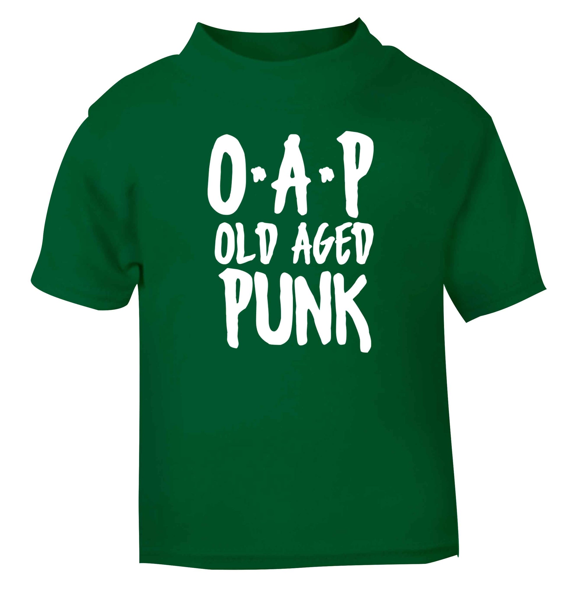 O.A.P Old Age Punk green Baby Toddler Tshirt 2 Years
