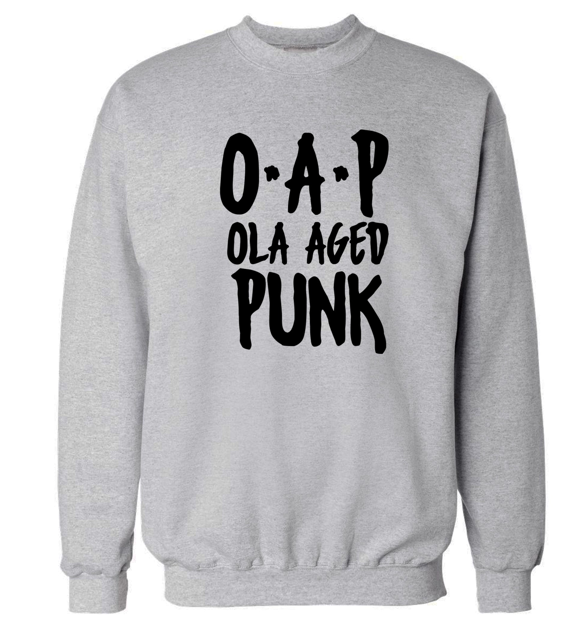 O.A.P Old Aged Punk Adult's unisex grey Sweater 2XL