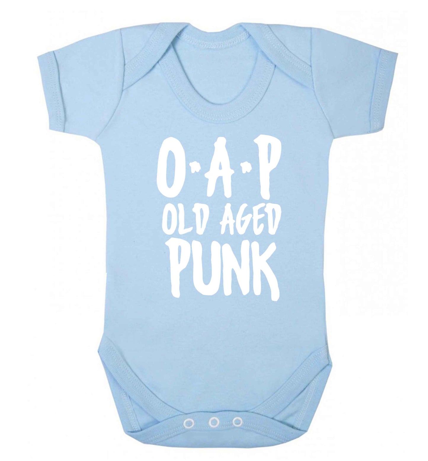 O.A.P Old Age Punk Baby Vest pale blue 18-24 months