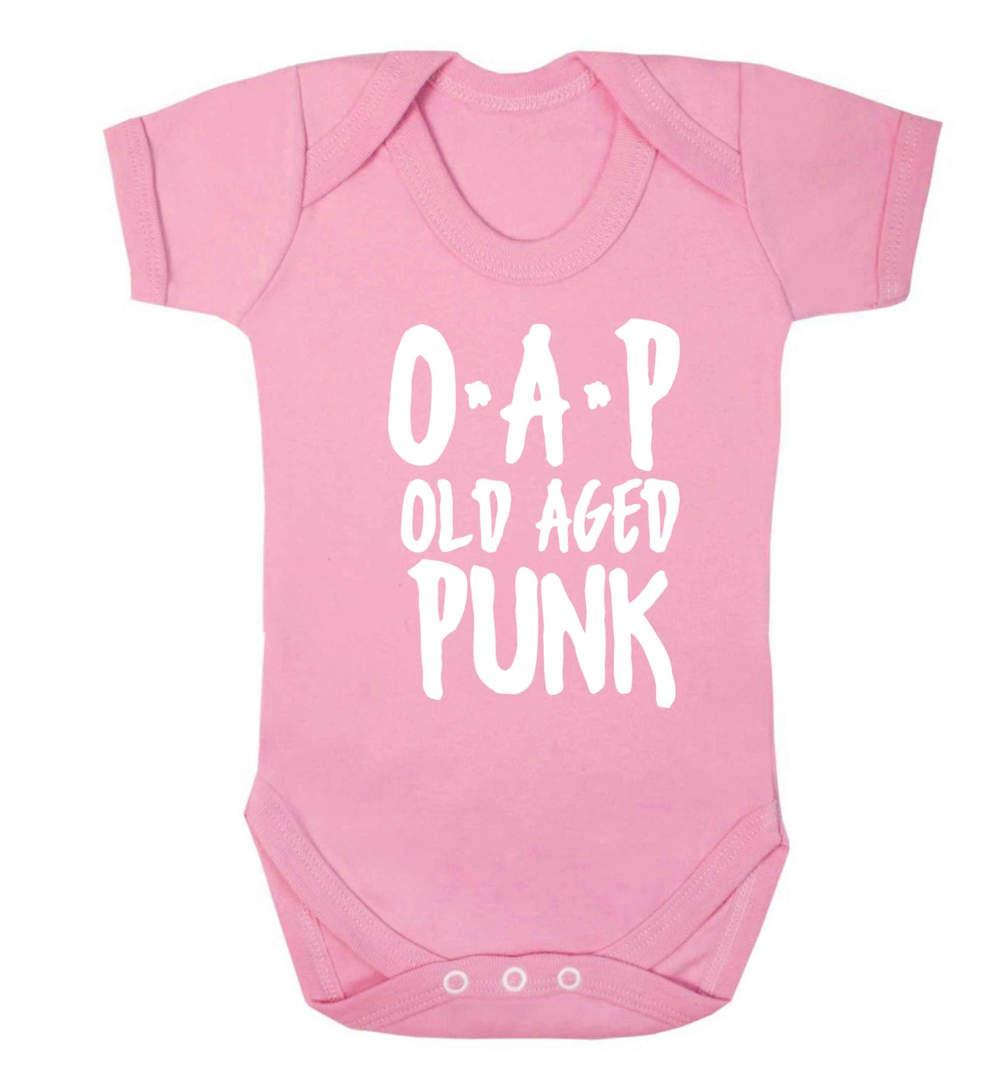 O.A.P Old Age Punk Baby Vest pale pink 18-24 months