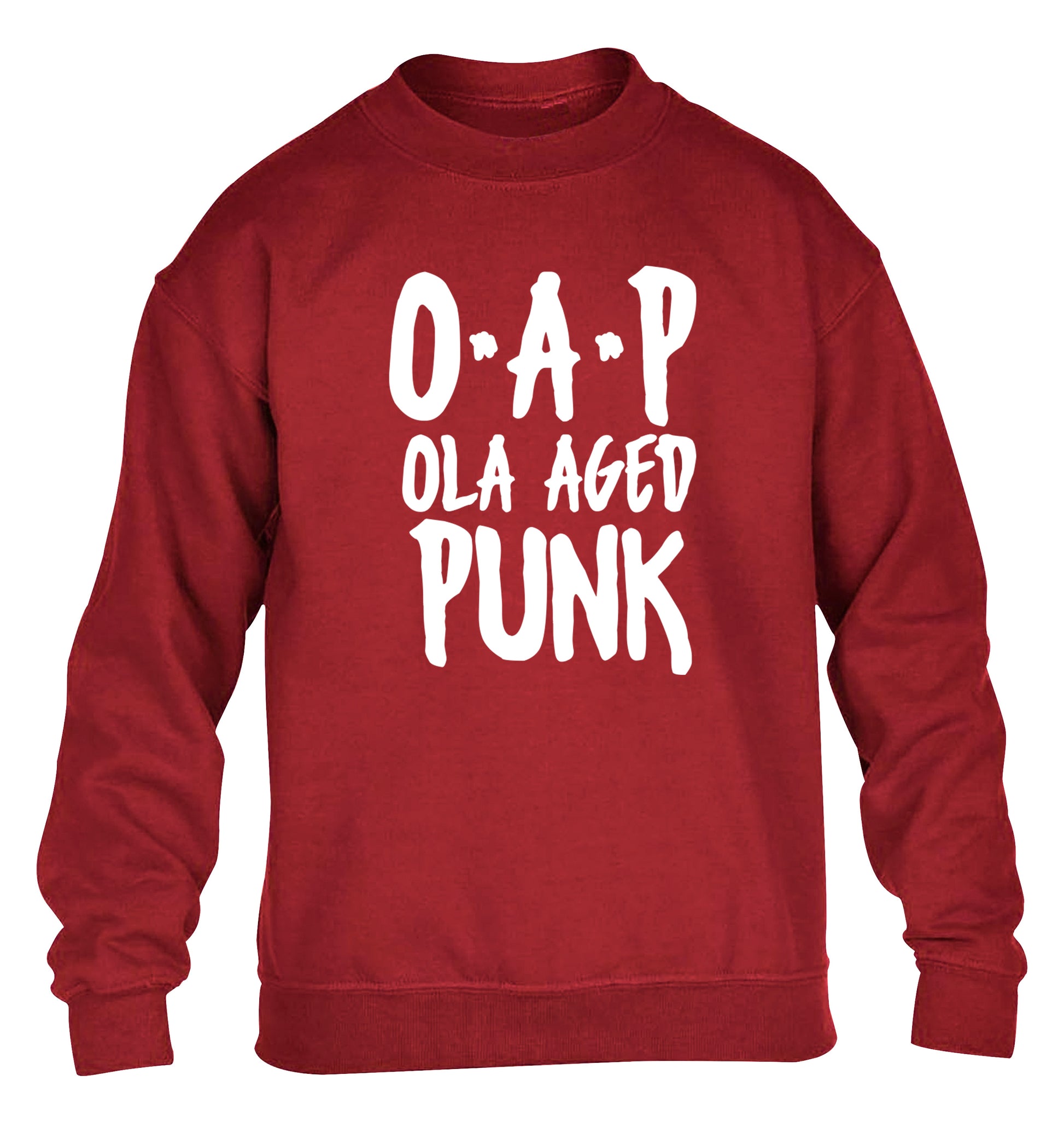 O.A.P Old Aged Punk children's grey sweater 12-13 Years
